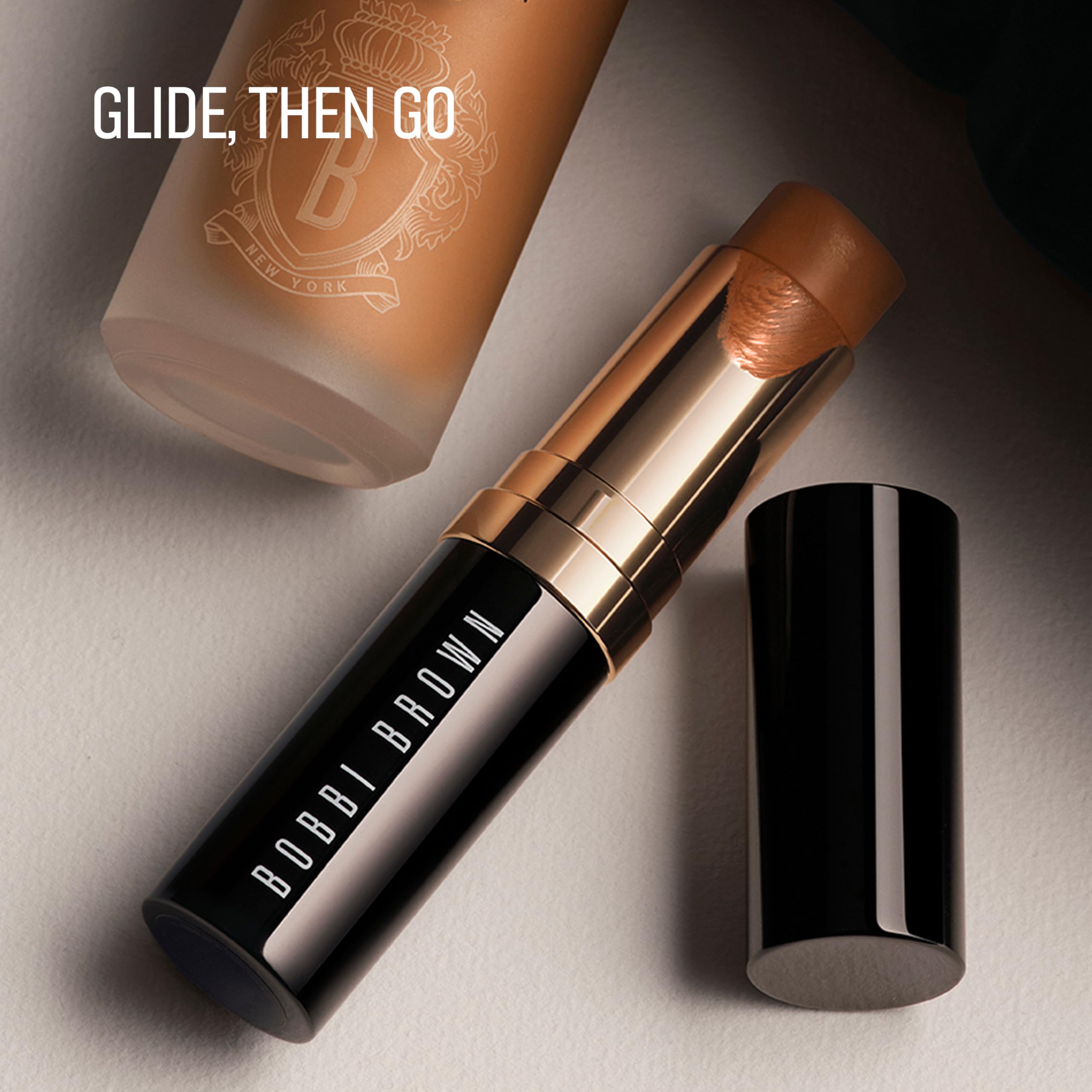 Bobbi Brown Skin Foundation Stick | Portable & Creamy with Medium-to-Full Coverage for Even-Toned Skin, 0.31 Ounce, Walnut W-098