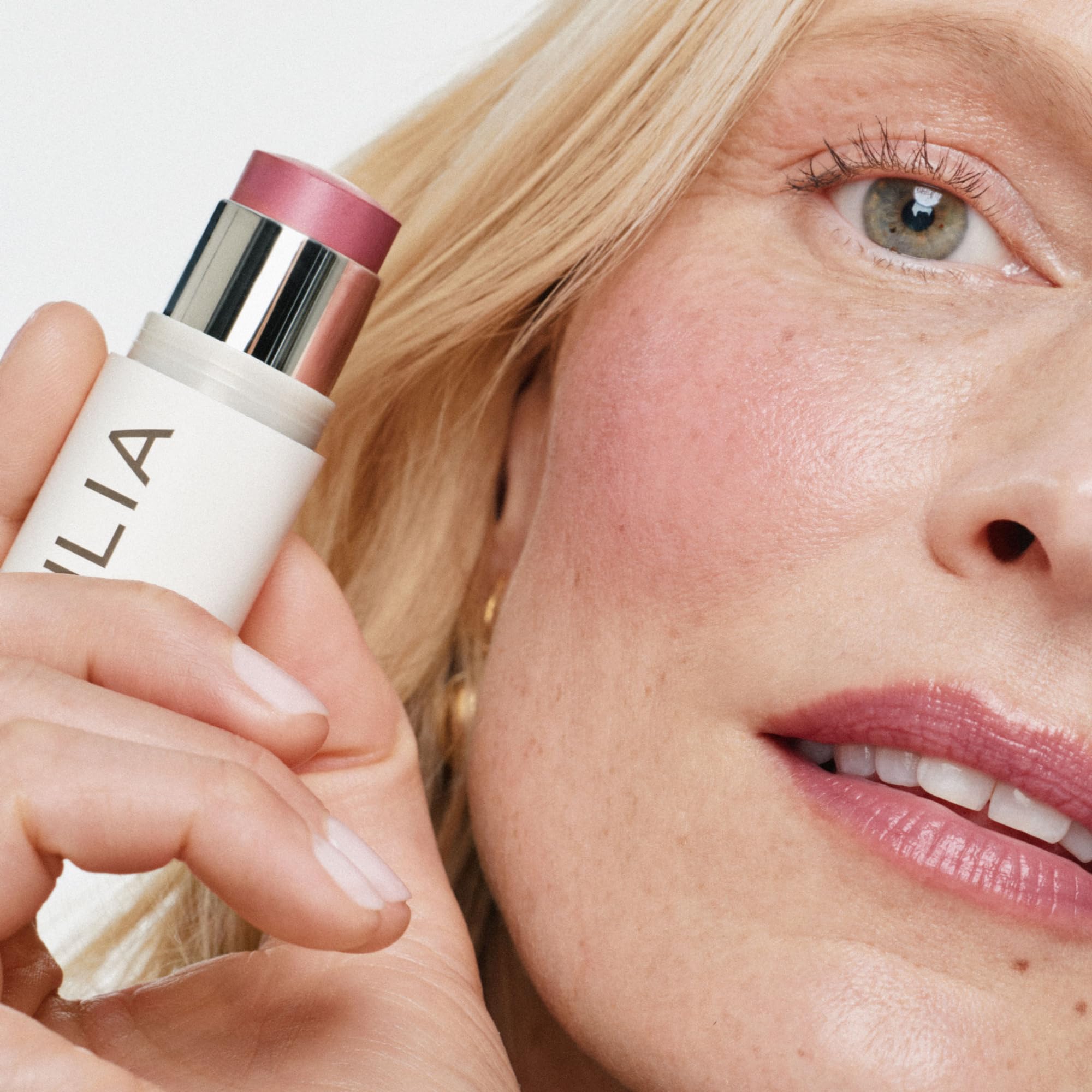 ILIA - Multi-Stick Cheek + Lip Color | Buildable + Blendable | Multi-Use Cream Blush | Nourishing Skincare Ingredients | Clean, Cruelty-Free (At Last | Mauve rose)