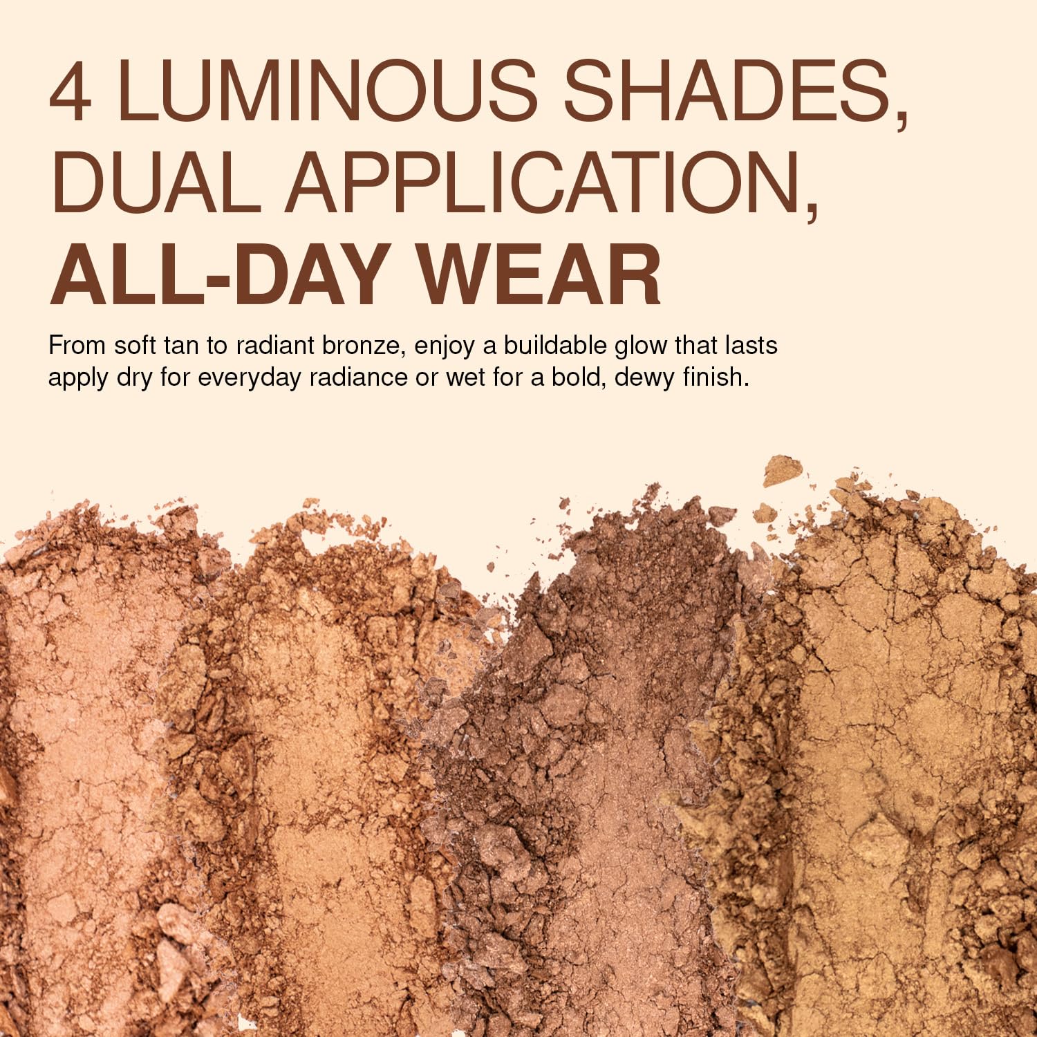 Palladio Baked Bronzer, Highly Pigmented and Easy to Blend, Shimmery Bronzed Glow, Use Dry or Wet, Lasts all day long, Provides Rich Tanning Color Finish, Powder Compact, Illuminating Tan