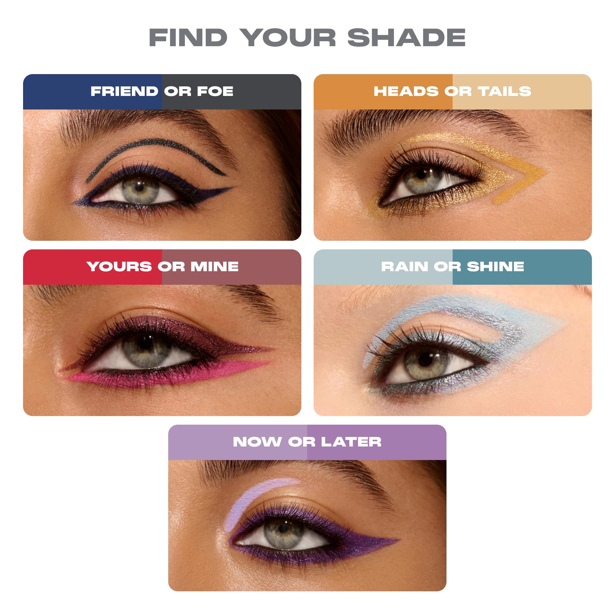 Morphe Bi-Liner Dual-Ended Gel Eyeliner Pencil - Matte & Metallic Eye Liner Duo with Long Lasting Waterproof Color for Precise and Smoked Eye Makeup Looks - Rain or Shine (0.04 oz)