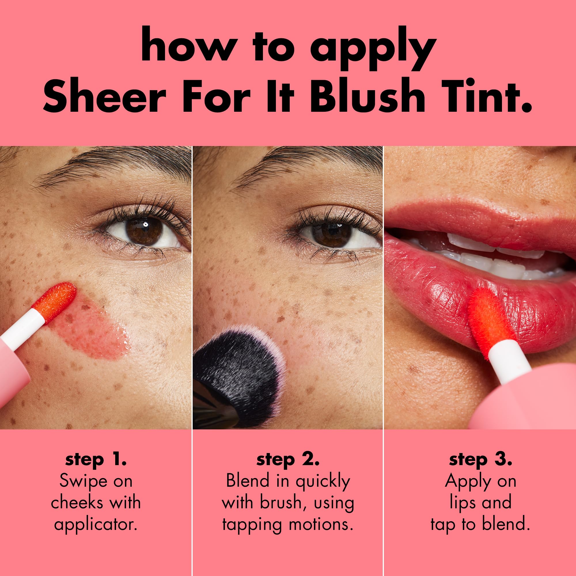 e.l.f. Sheer For It Blush Tint, Multi-Use, Long-Lasting Lip & Cheek Makeup, Creates A Natural Flush Finish, Vegan & Cruelty-Free, Cherry Cola