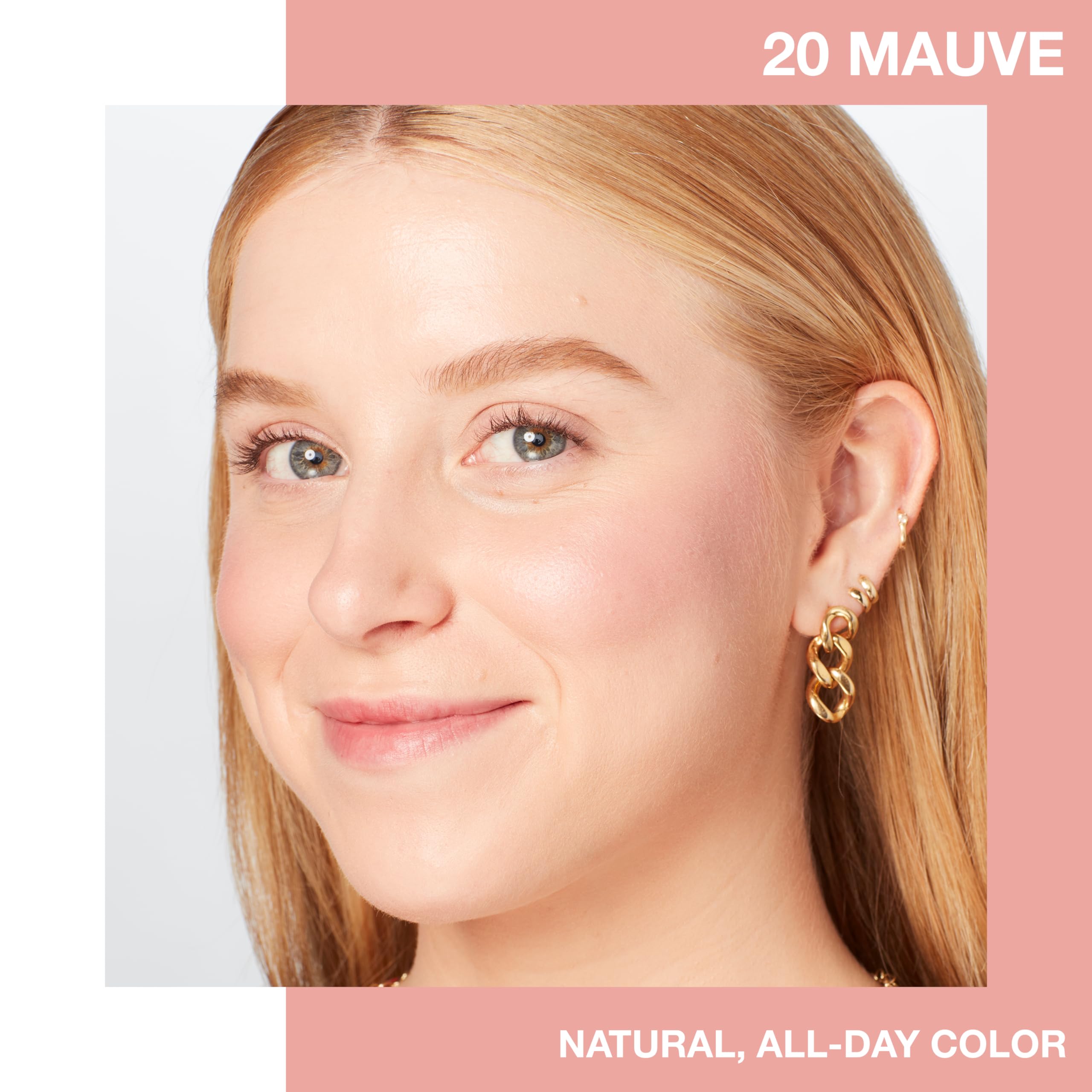 Maybelline Fit Me Powder Blush, Lightweight, Smooth, Blendable, Long-lasting All-Day Face Enhancing Makeup Color, Mauve, 1 Count