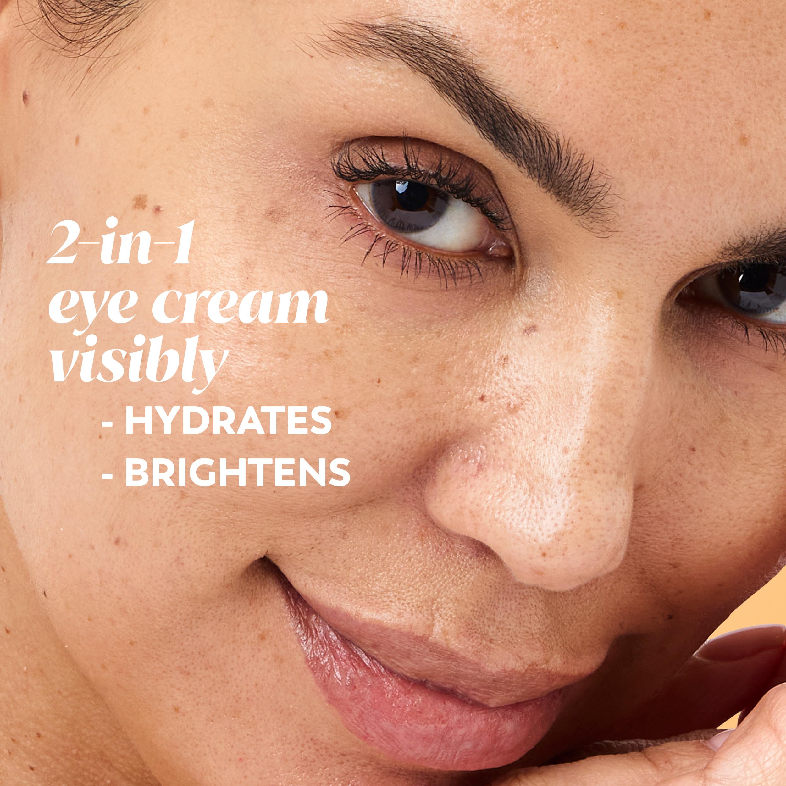 Olay Brightening Eye Cream with Vitamin C, Fragrance-Free Hydrating Under Eye Cream for Dark Circles and Dull Skin, Lightweight Eye Cream with Peptides and Vitamin B3, 0.5 oz