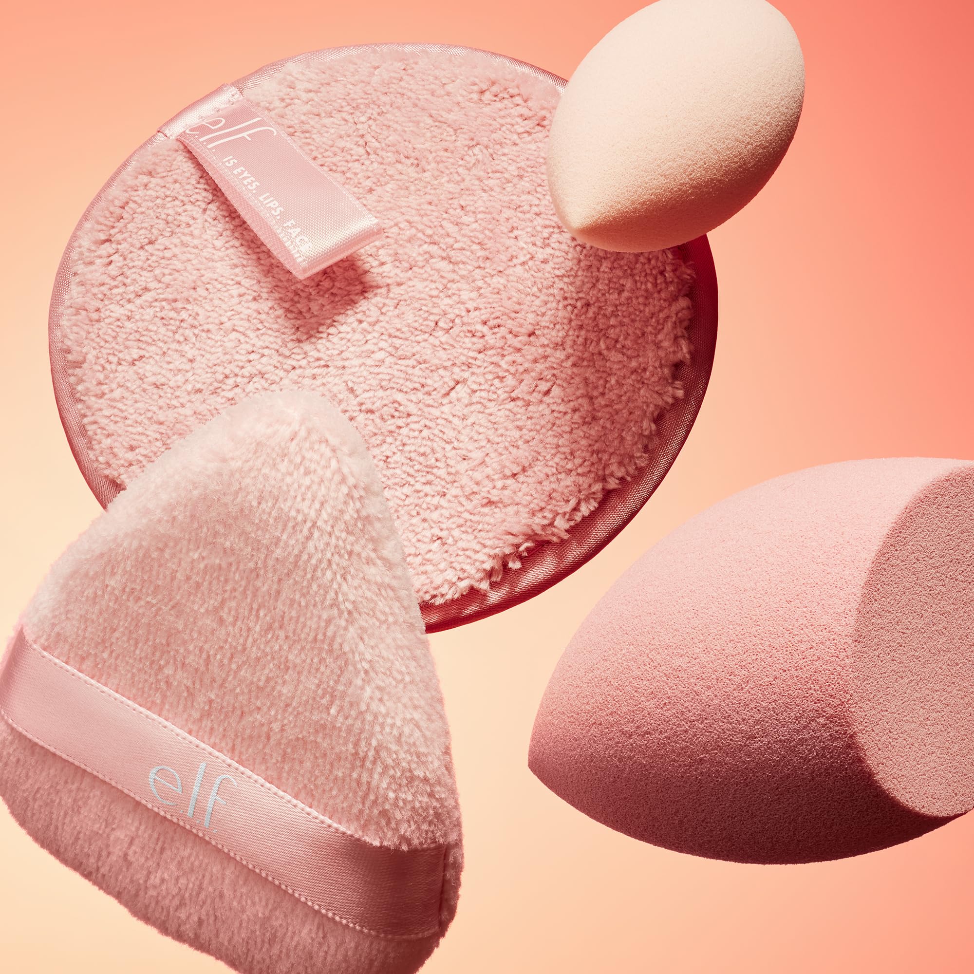e.l.f. Sponge On, Sponge Off Kit, Four-Piece Makeup Sponge Set For Flawlessly Applying, Blending & Removing Face Makeup, Vegan & Cruelty-Free