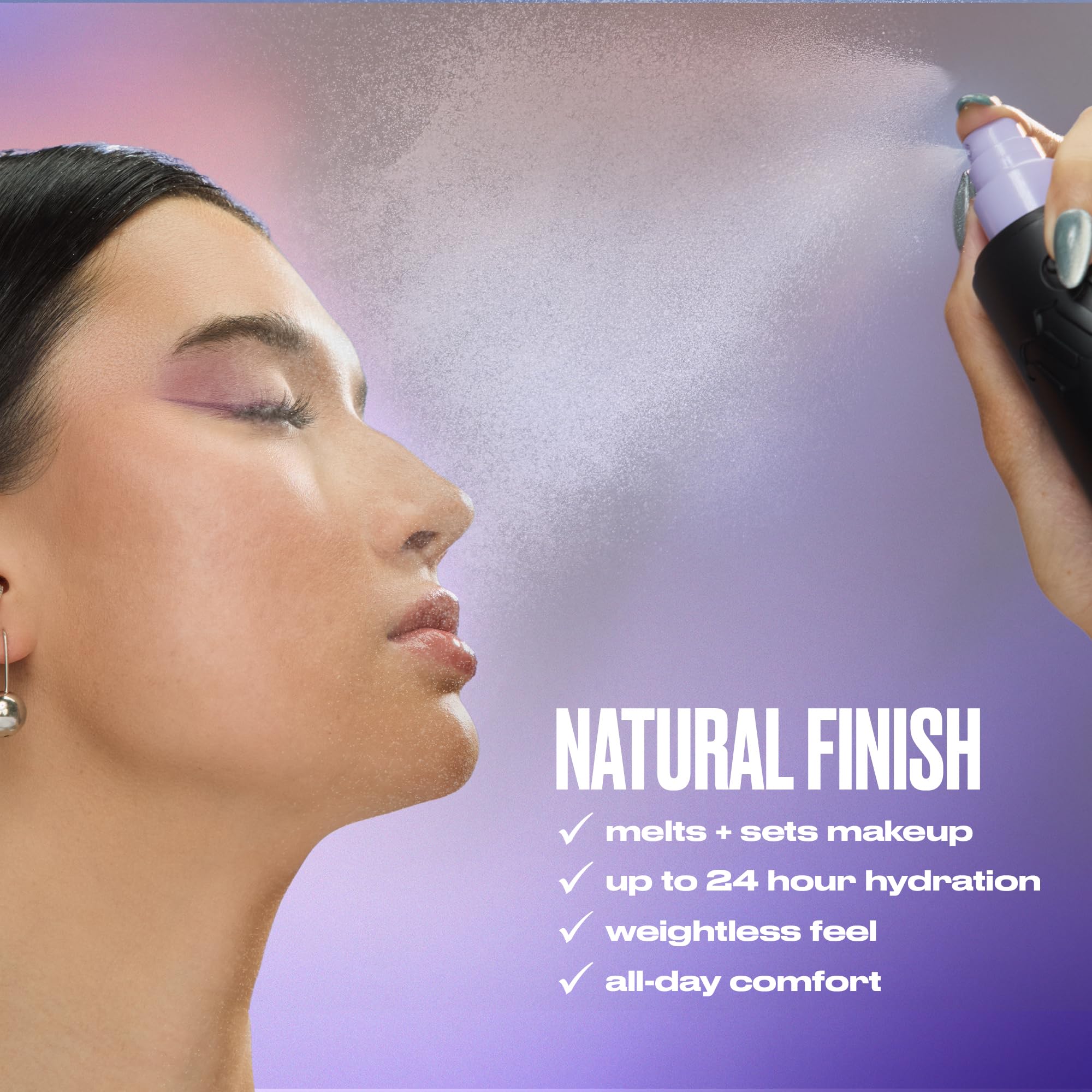 Urban Decay All Nighter Waterproof Makeup Travel Setting Spray - Natural Finish, Up to 24HR Wear, Ultra-Fine Facial Mist, Hydrating Foundation Face Primer, Smudge-Proof, Transfer-Resistant - 1 fl oz