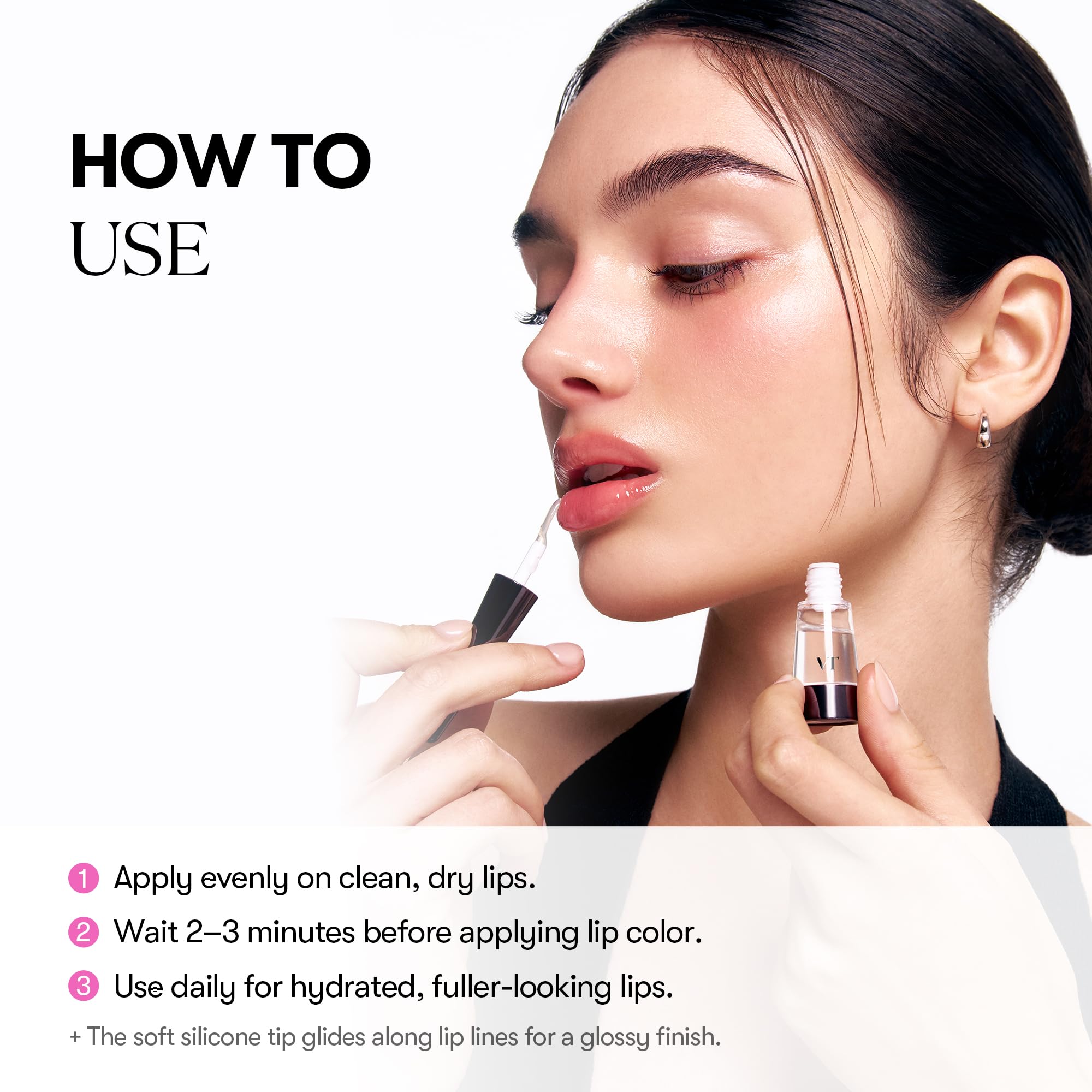 VTCOSMETICS Reedle Shot Lip Plumper, 0.15 oz (4.3 g), Moisturizing, Transparent, Lip Gloss, Fragrance-free, Korean Cosmetics (Expert)