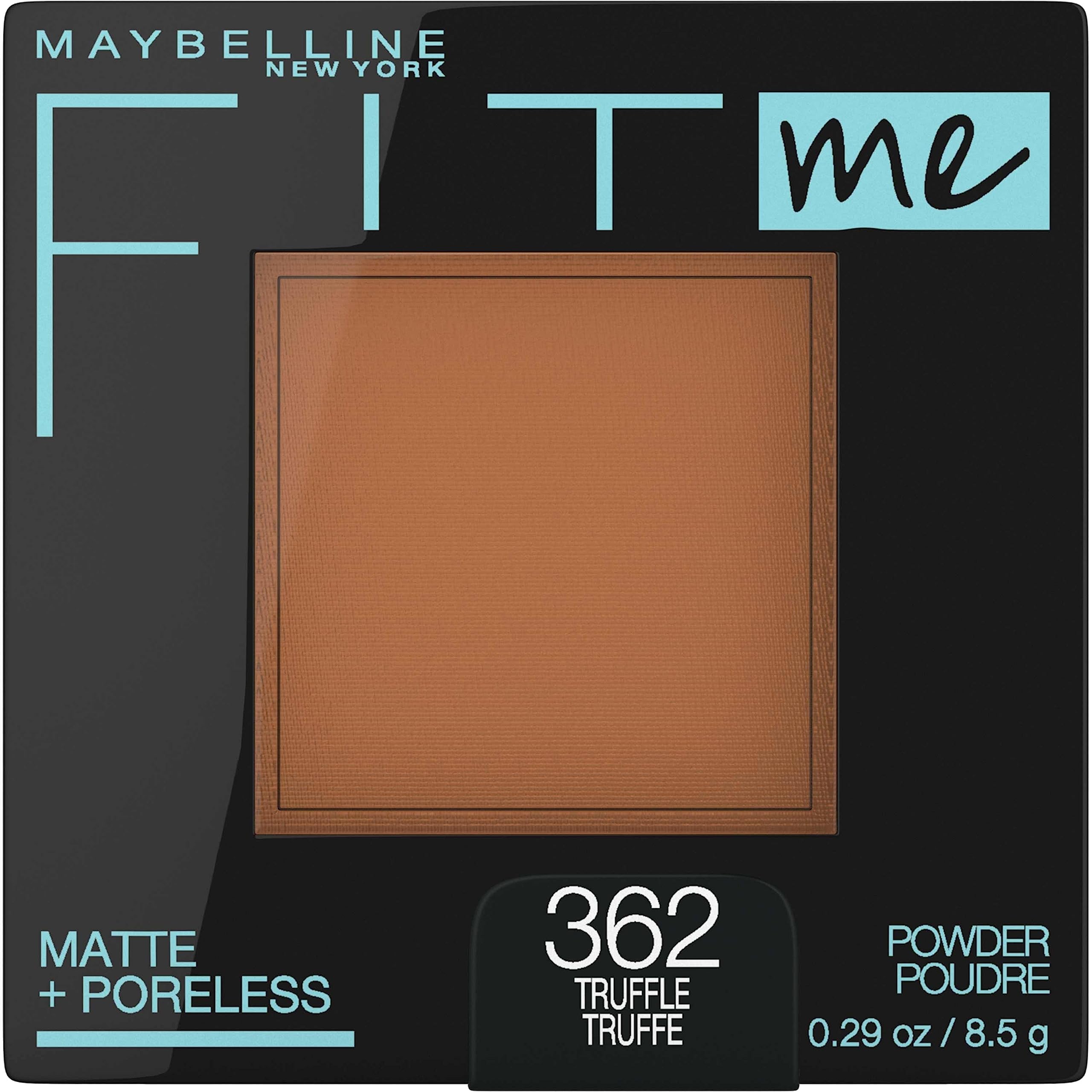 Maybelline Fit Me Matte + Poreless Pressed Face Powder Makeup & Setting Powder, Truffle, 1 Count