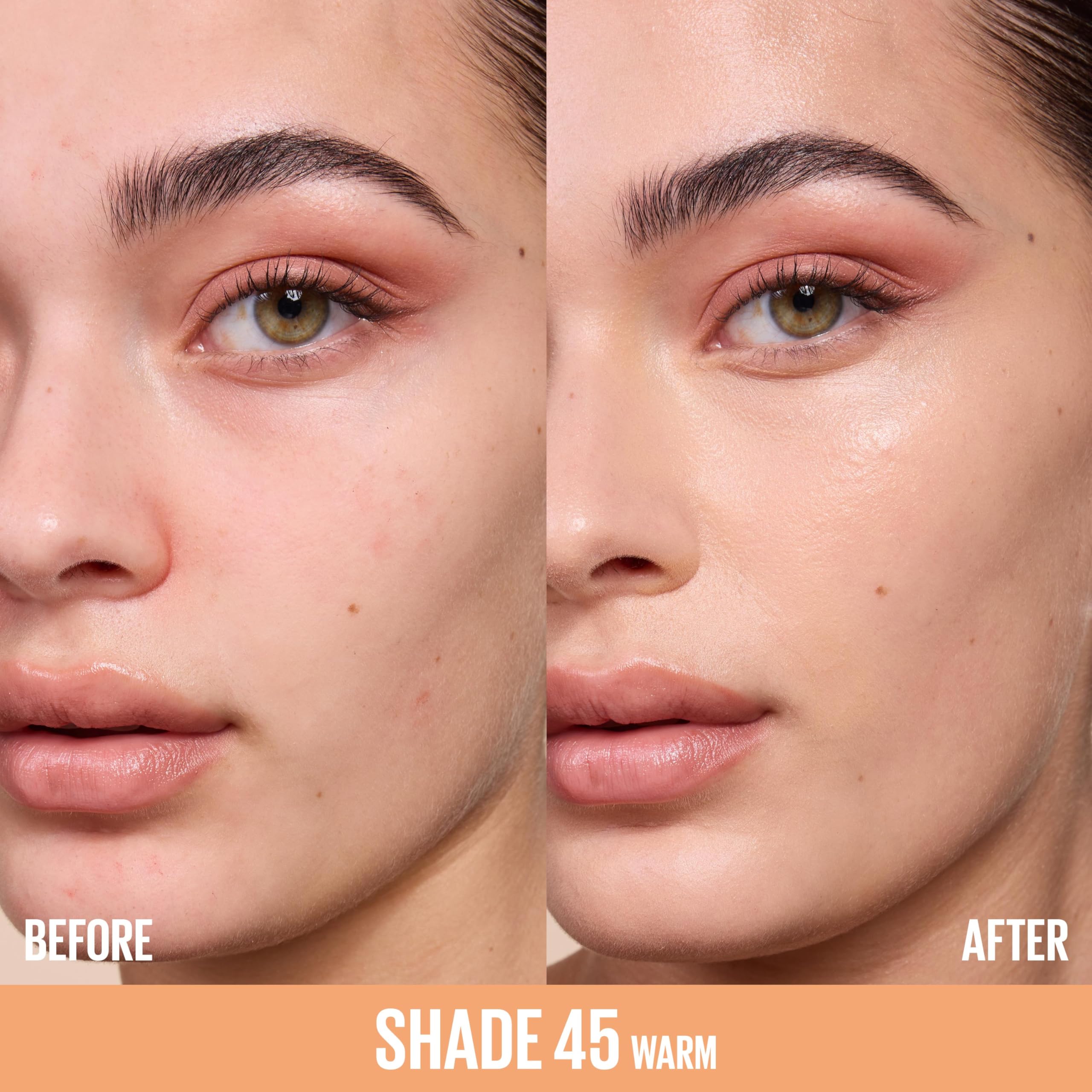 Maybelline Lifter Serum Concealer, Radiant Concealer with Full Coverage, Includes 2% Peptides + Caffeine to Hydrates & Brightens Under Eyes, 45, 1 Count