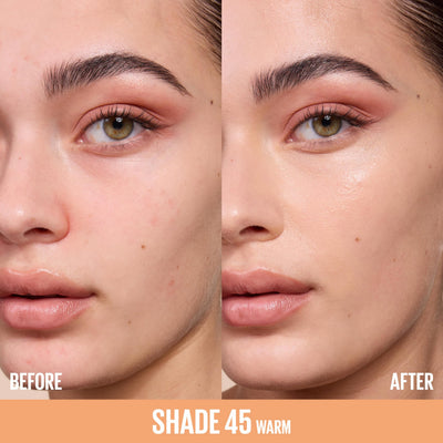Maybelline Lifter Serum Concealer, Radiant Concealer with Full Coverage, Includes 2% Peptides + Caffeine to Hydrates & Brightens Under Eyes, 45, 1 Count