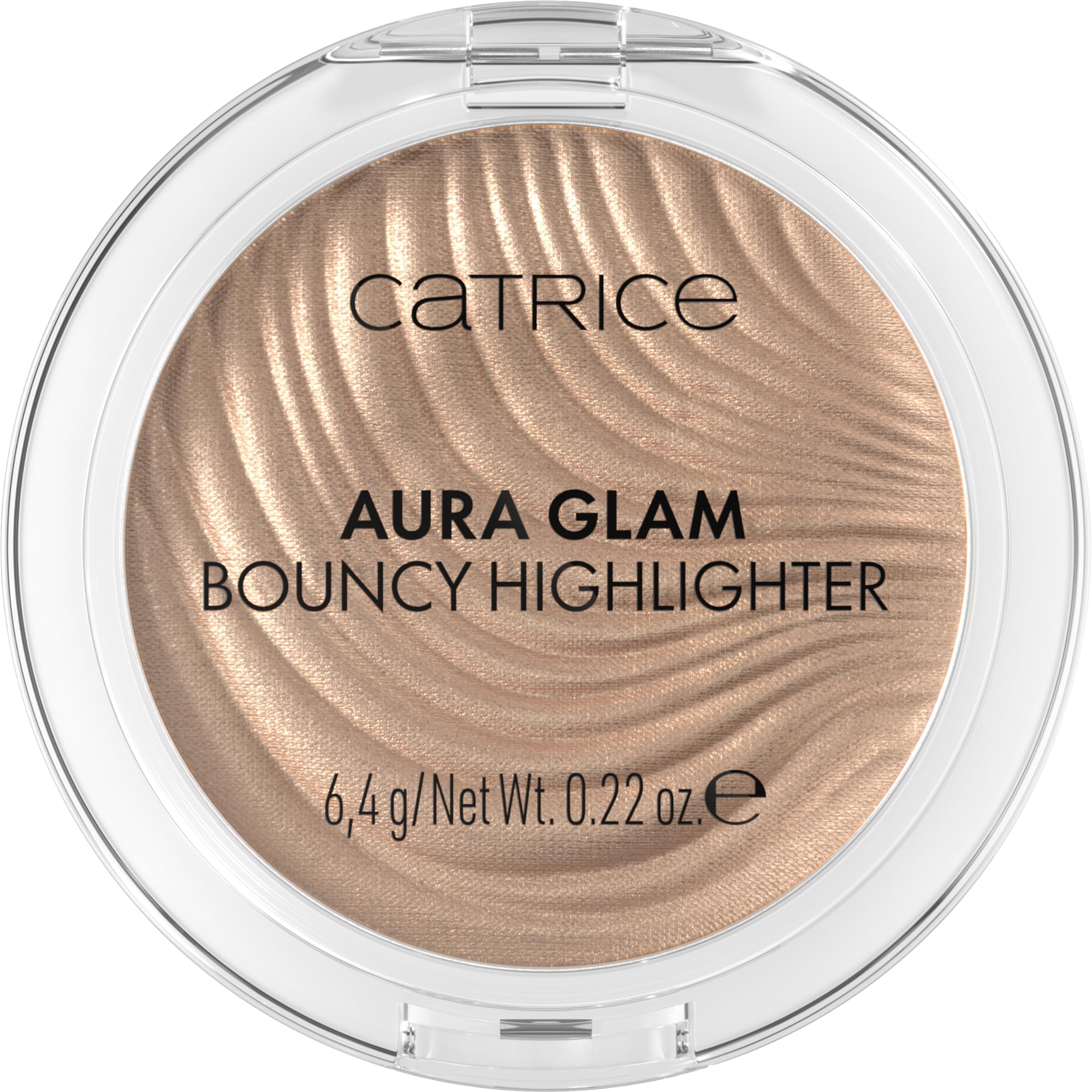 Catrice Aura Glam Bouncy Highlighter | Cream-to-Powder Glow with 3D Shimmer | Buildable, Luminous Finish | Multi-Use Highlighter for Face, Eyes & Lips (010 Moonlit Sand)