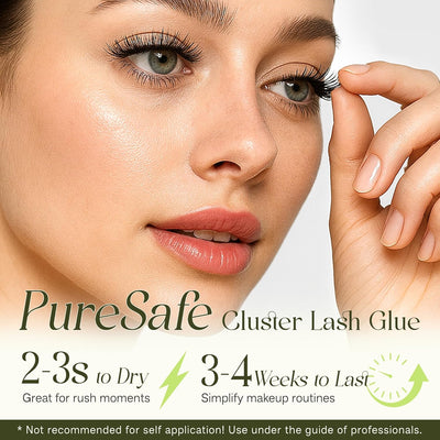 CALAILIS Lash Cluster Glue Sensitive Open Eyes Cluster Lash Glue Extra Strong Hold Long Lasting 4+ Weeks Eyelash Extension Adhesive Waterproof & No Irritation for Professional (5ml)