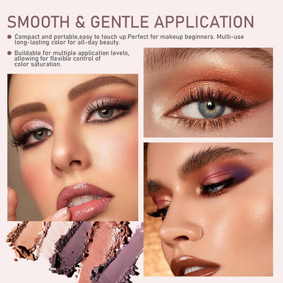 Perfect Color Duo-Shadow Liner 2-in-1 Eyeliner & Eyeshadow, Waterproof & Smudge-Proof Shadow Liner Duo, Effortless Smoky or Natural Eye Makeup(Smolder+ Hypnotic)