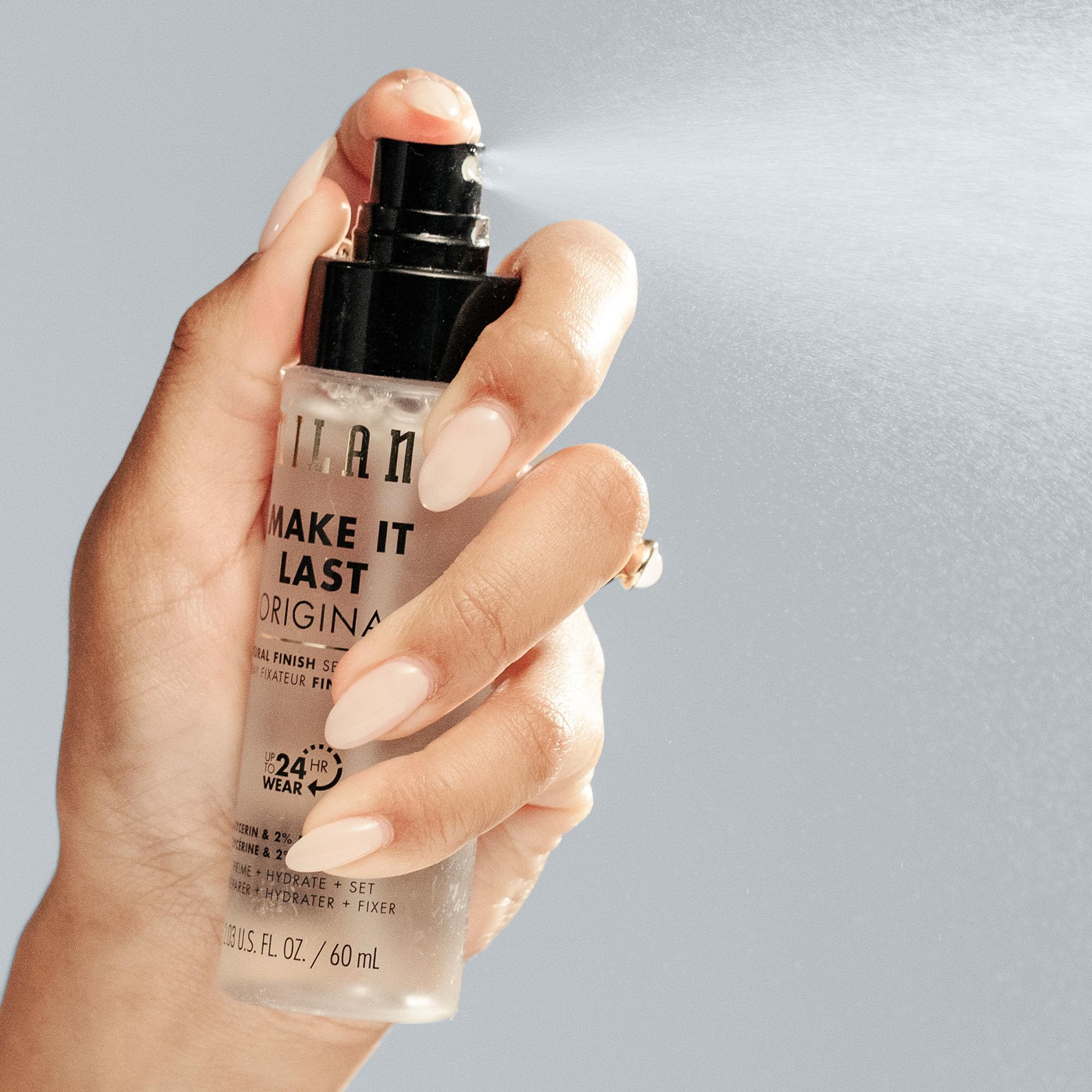 Milani Setting Spray + Primer, Make It Last Original - Natural Finish with Niacinamide for Hydration, Setting Spray for Makeup and Face Primer, 3-in-1 Prime + Hydrate + Set, 2.03 Fl. Oz