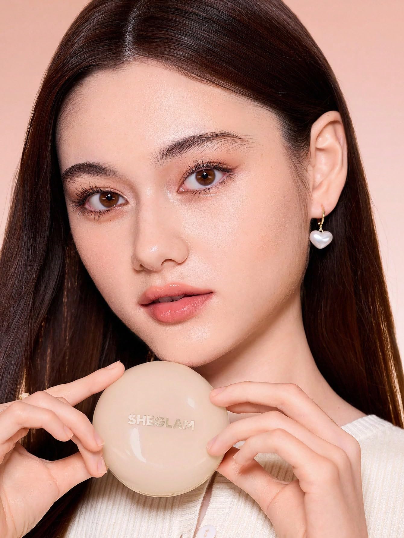 SHEGLAM Lock & Go Long-Lasting Cushion Foundation Soft Matte Weightless Waterproof for Flawless Base Makeup-Porcelain