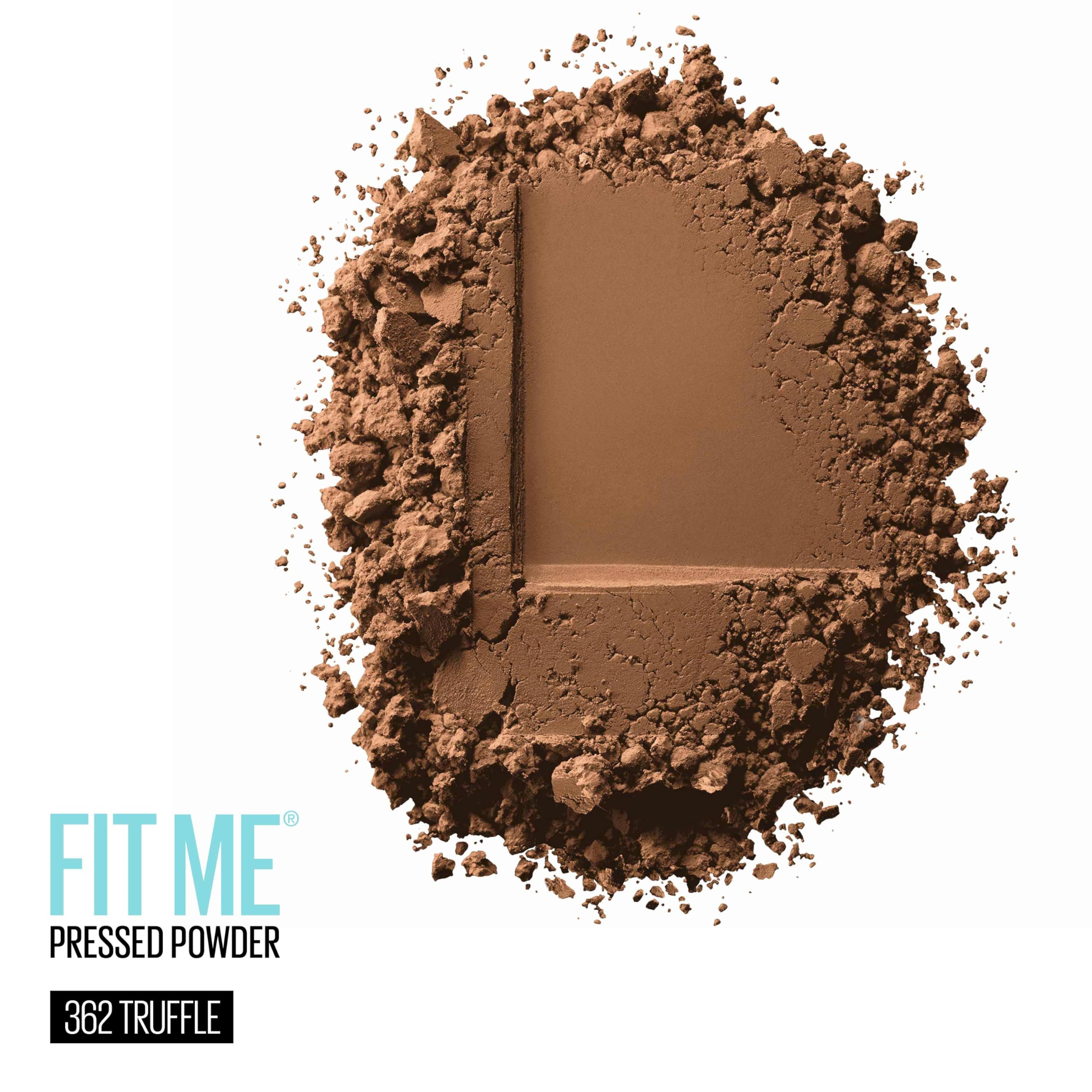 Maybelline Fit Me Matte + Poreless Pressed Face Powder Makeup & Setting Powder, Truffle, 1 Count