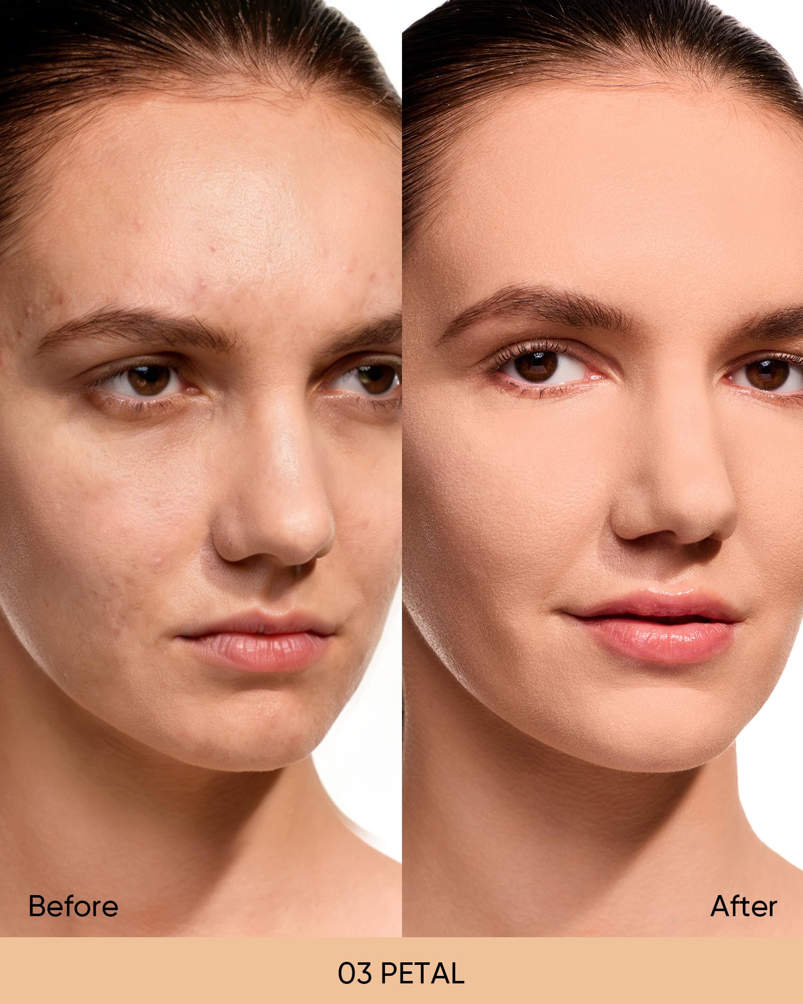 SKINTIFIC Velvet Matte Cushion Foundation Blue #03 Petal| Full Coverage,12H Oil Control,Ideal for Oily & Combination Skin,Waterproof,Long-Lasting, Lightweight, Hydrating,Transfer-Proof