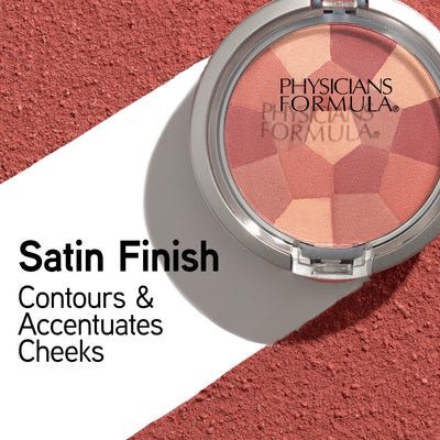 Physicians Formula Powder Palette Multi-Colored Blush, Silky Smooth Formula, Hypoallergenic, Blends Easily Without Irritation – Blushing Rose