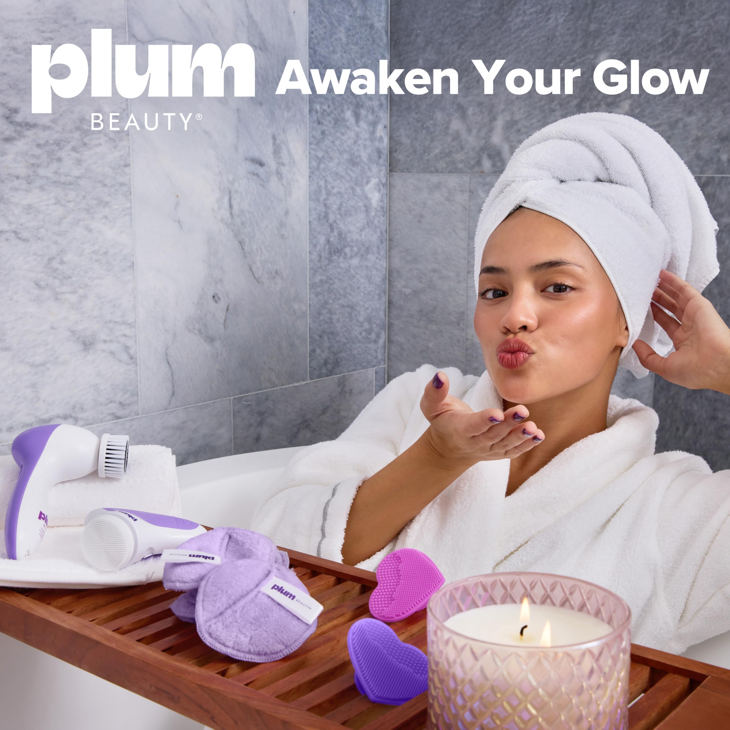 Plum Beauty Lash Lift Off Heated Eyelash Curler – USB-C Rechargeable Electric Eye Lash Curler with 2 Temperature Settings – Long-Lasting, No-Pinch Lash Lift for Effortless, Wide-Awake Eyes