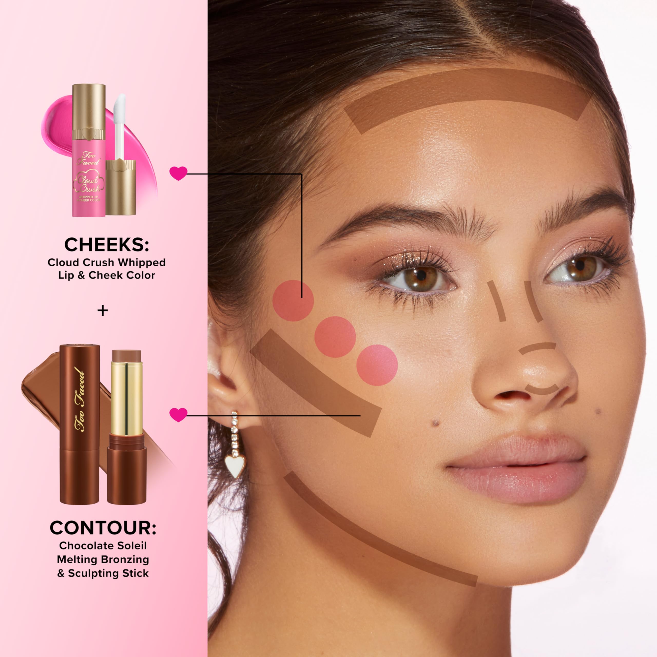 Too Faced Chocolate Soleil Melting Bronzing & Sculpting Stick | Multi-Use, Contour + Cream Bronzer Stick | Lightweight, Satin-Finish with Buildable Coverage, 0.28 Ounce, 0.28 Ounce, Chocolate Souffle