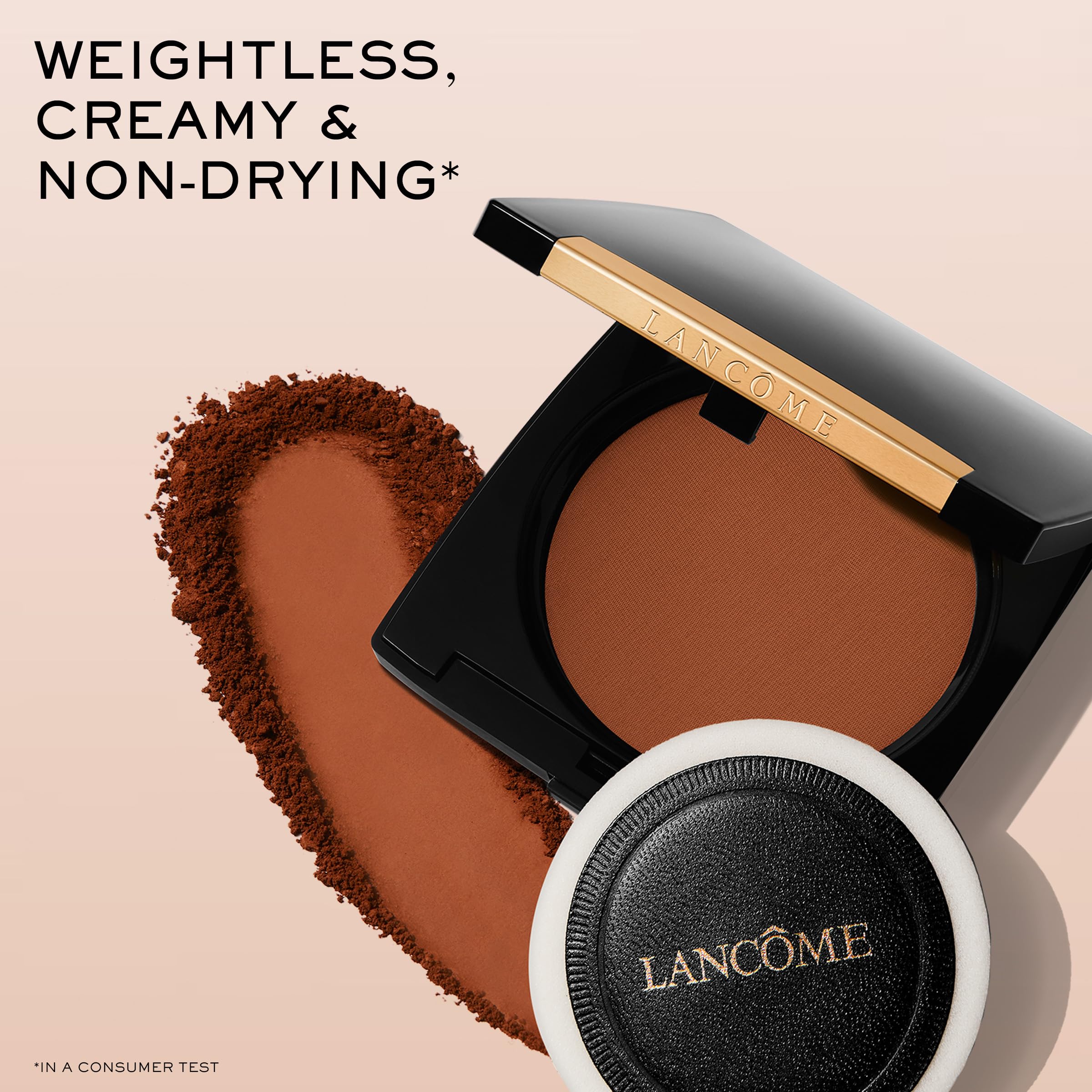Lancôme Dual Finish Powder Foundation - Natural Finish, Sheer-to-Full Coverage, Longwear Powder Foundation, Controls Shine - 320 Amande
