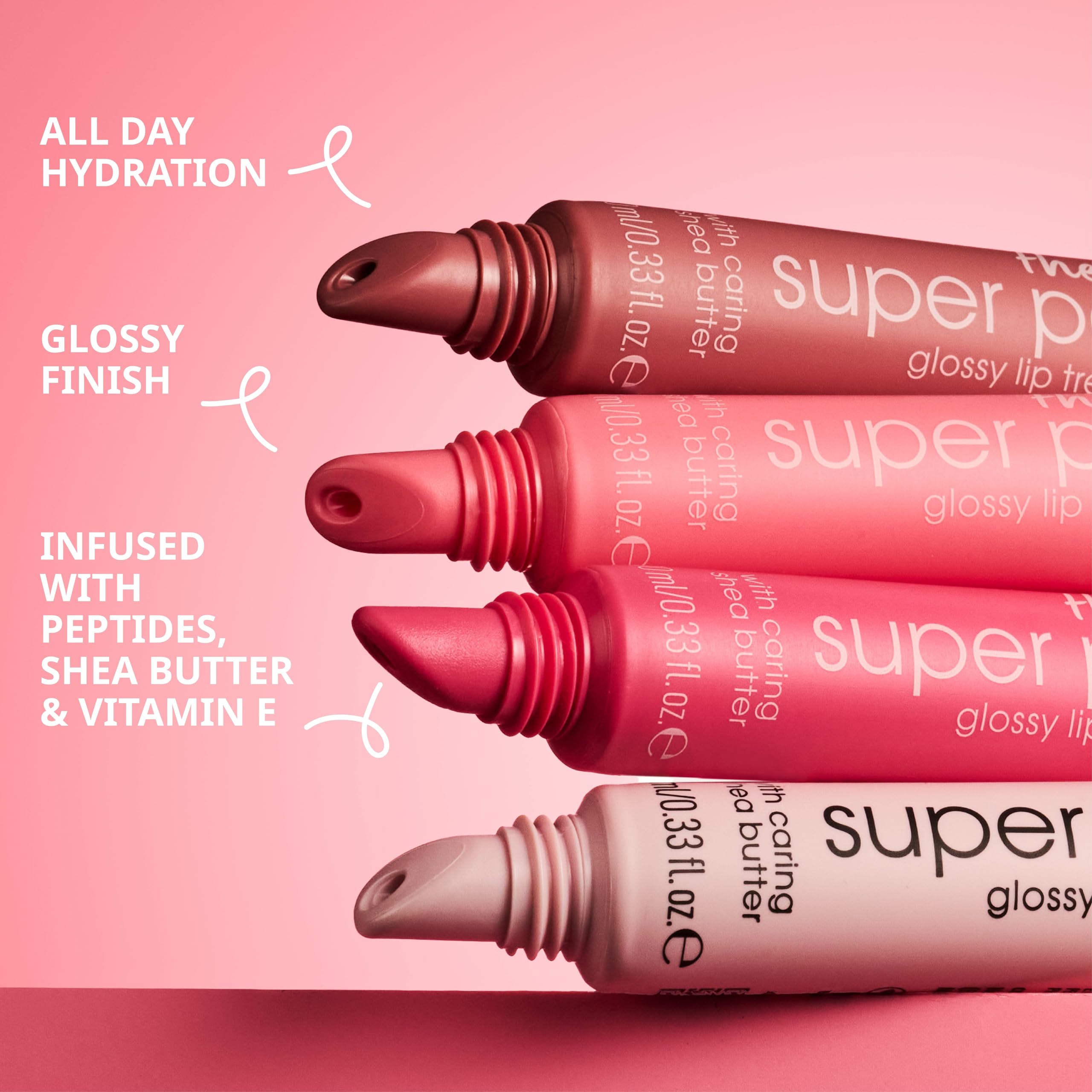 essence | The Super Peptide Glossy Lip Treatment | Hydrating, Nourishing and Non-Sticky | Vegan, Gluten Free and Cruelty Free (03 |Toffeetastic!)