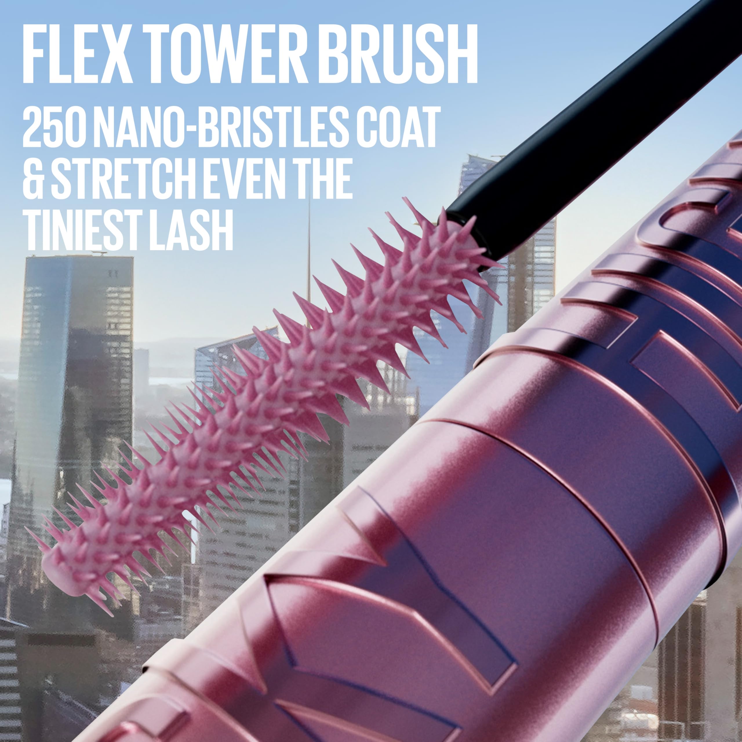 Maybelline Lash Sensational Sky High Washable Mascara, Volumizing, Lengthening, Defining, Curling, Multiplying, Buildable Mascara Make Up Formula, Plum Twilight, 1 Count