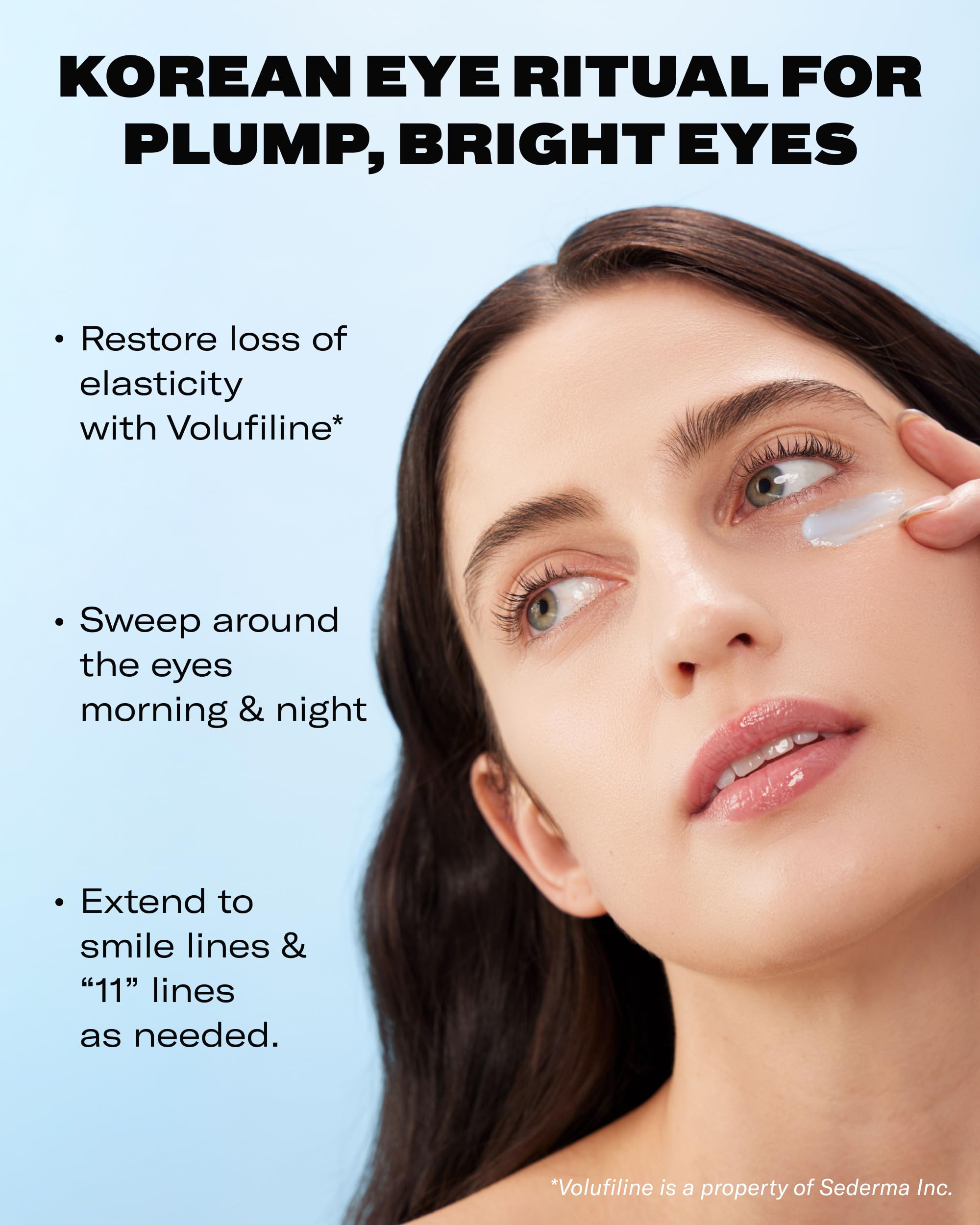 Then I Met You Snail Mucin Eye Cream, Korean Skincare for Dark Circles, Puffy Eyes, & Wrinkles, Firming, Brightening, Plumping, & Hydrating with Volufiline*, Peptides, Collagen, & Caffeine, 0.51 oz