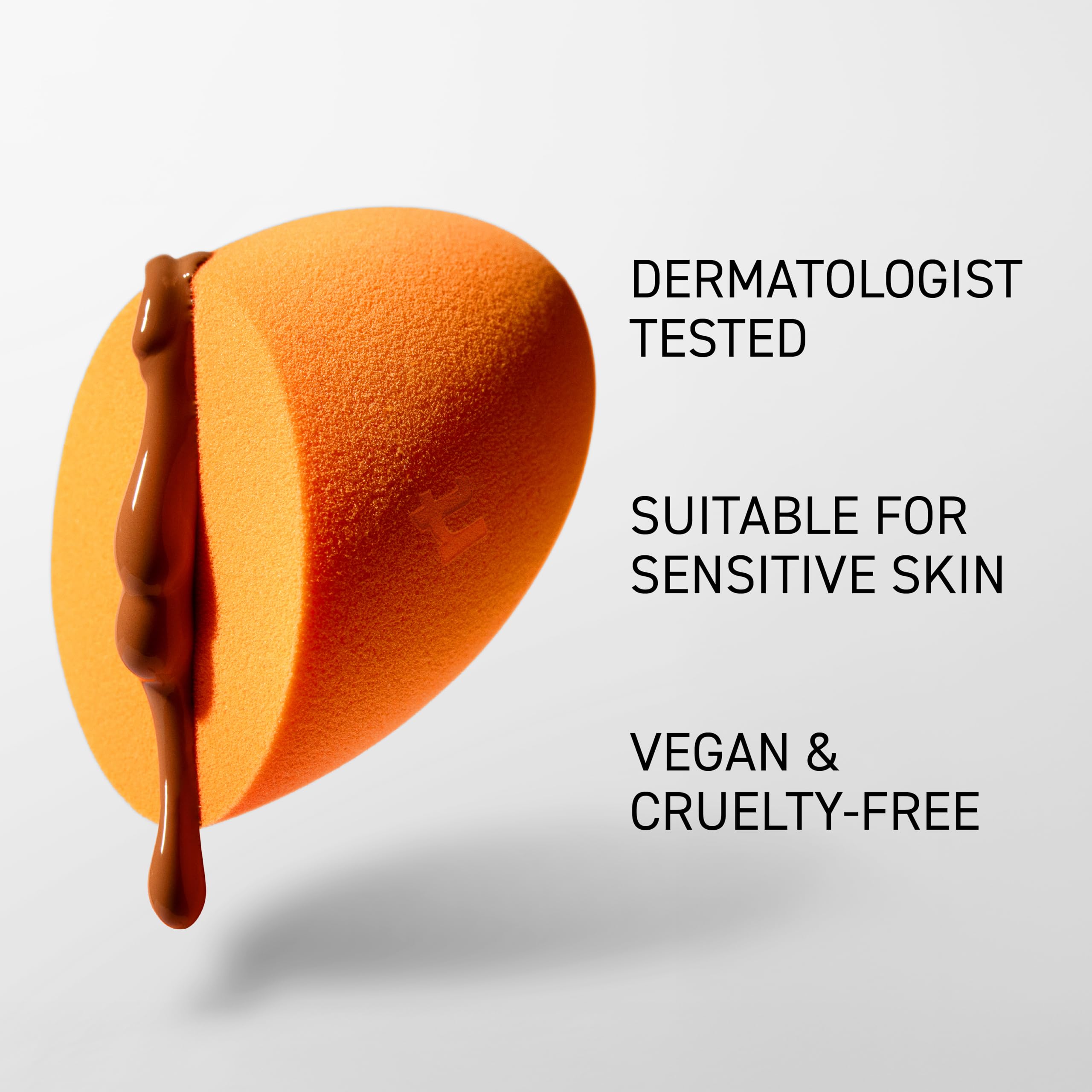 Real Techniques Miracle Complexion Sponge, Beauty Sponge, Makeup Blending & Foundation Application, Streak-Free, Full Coverage Finish, Vegan, Cruelty & Latex-Free, 1 Count