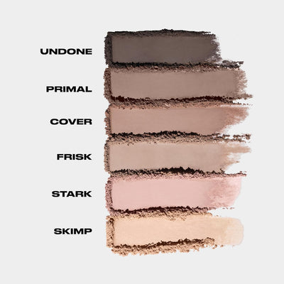 URBAN DECAY Naked 2 Basics Mini Eyeshadow Palette - 6 Matte Nude Shadows, Multi-Use Powder for Eye, Contour, or Brows, Ultra-Blendable Cool-Tone Neutrals, Long-lasting Wear, Travel Makeup with Mirror
