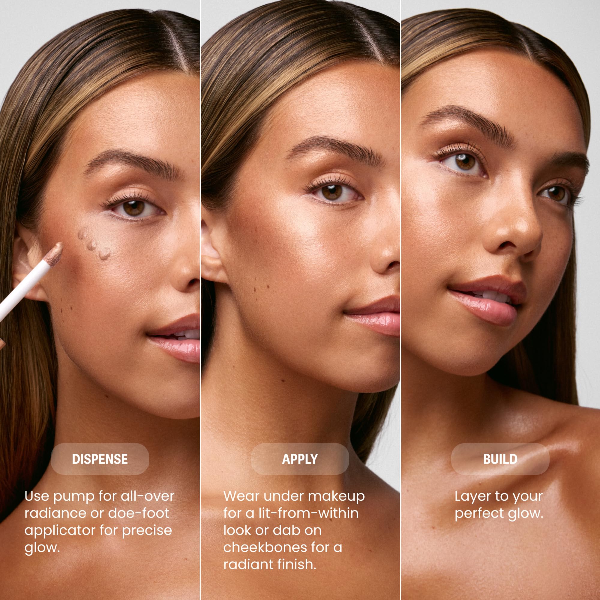 Sacheu Liquid Glow STAY-N Liquid Highlighter & Illuminator Makeup — 30ml Long Lasting Luminous Glow Lightweight Dewy Finish, Aura Glow