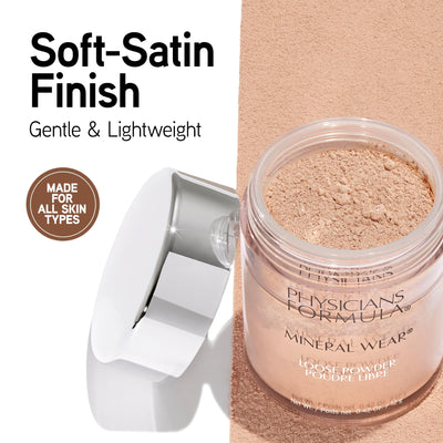 Physicians Formula Mineral Wear Talc-Free Loose Powder Creamy Natural, Dermatologist Tested, Clinically Tested
