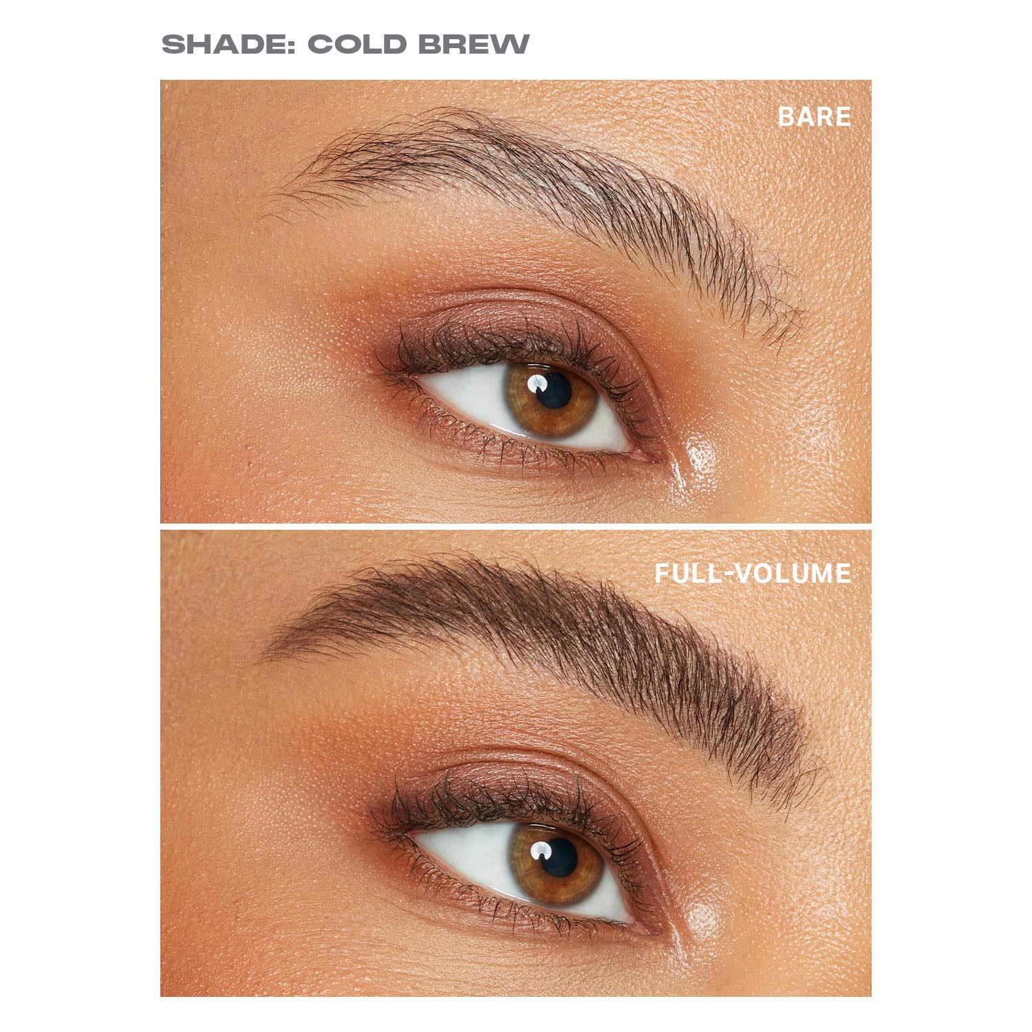 Morphe Brow Tease Tinted Brow Gel - Volumizing Eyebrow Mousse to Tint, Thicken & Shape with 100% Natural Bamboo Fibers - Enriched with Conditioning Coffee Seed Oil - ColdBrew (0.16 fl oz)