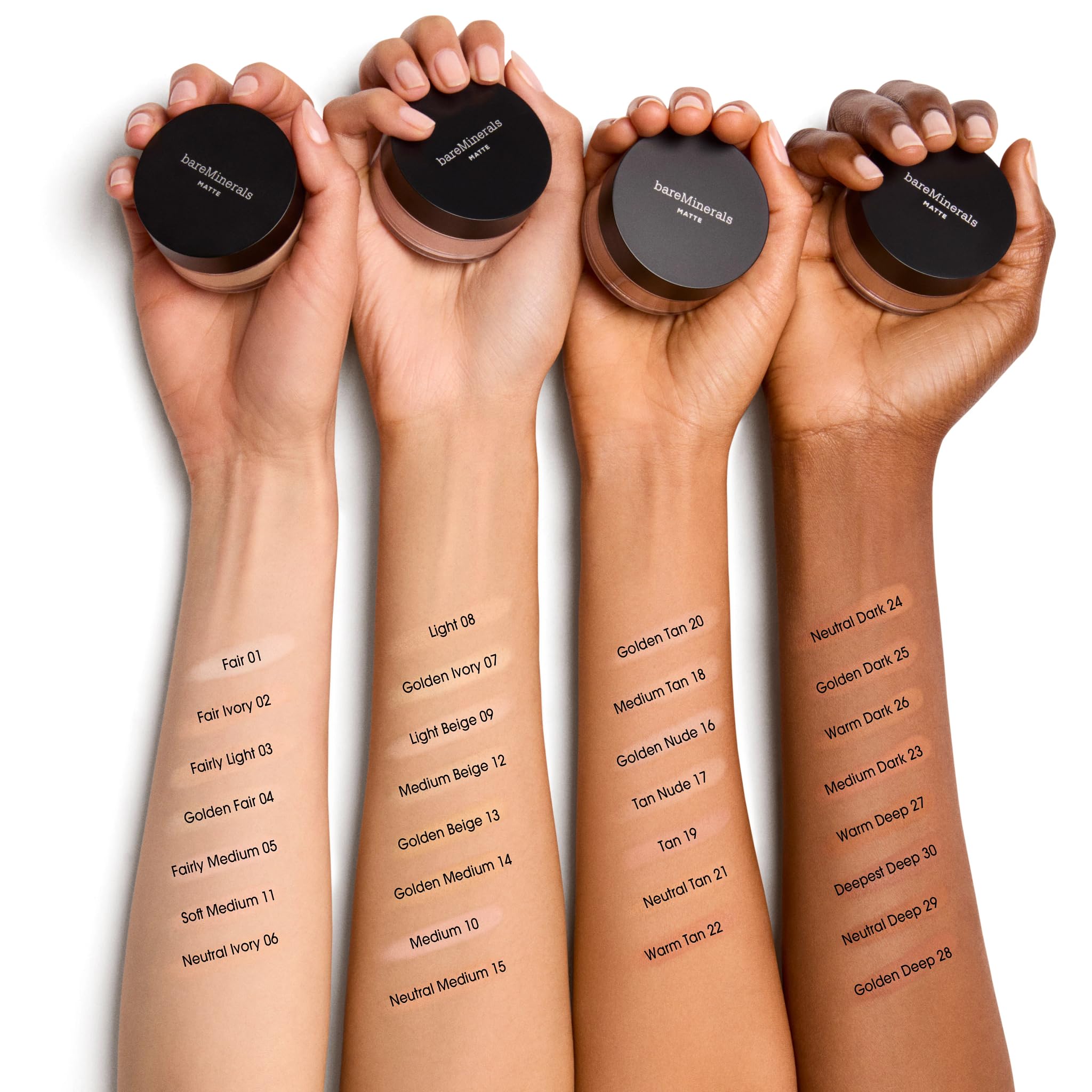 Original Matte Loose Mineral Foundation SPF 15, 12 Medium Beige, Vegan, Cruelty-Free & Dermatologist-Tested