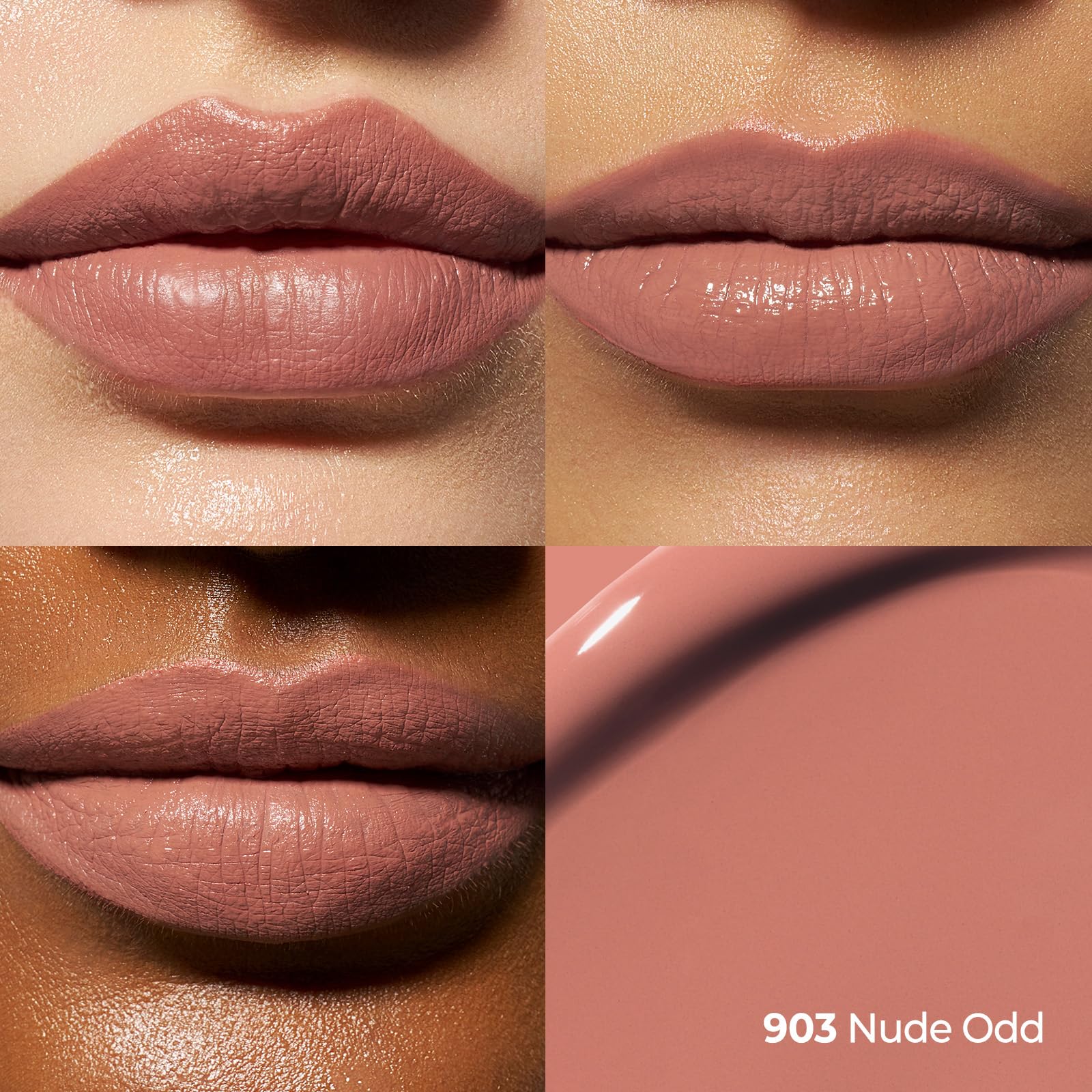 Laka Perfect Twin Lip, 8.9g/0.31oz, Dual Matte Lip Stain & Clear Gloss, High Pigmented Color, Lightweight Fit, Smooth Glide, Non-Sticky Texture for All-Day Stain, K-Beauty (#903 Nude Odd)
