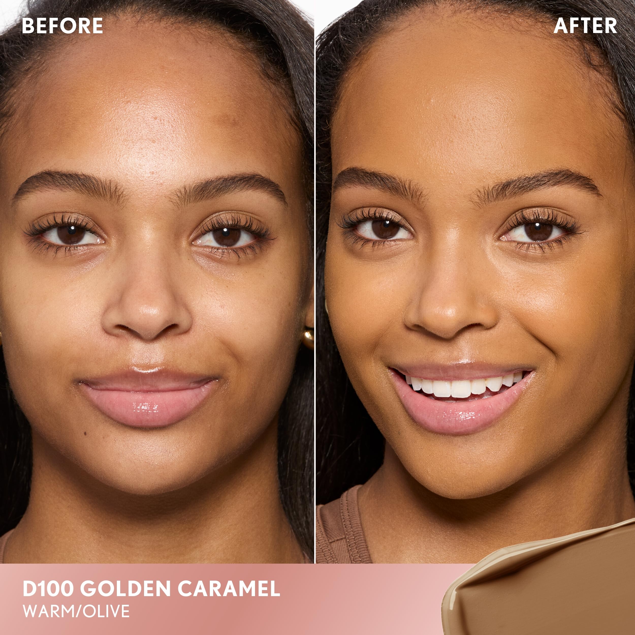 COVERGIRL TruBlend Undercover Concealer, Buildable, Full Coverage, 24-Hour Wear, Matte Finish - D100 Golden Caramel (Packaging May Vary)