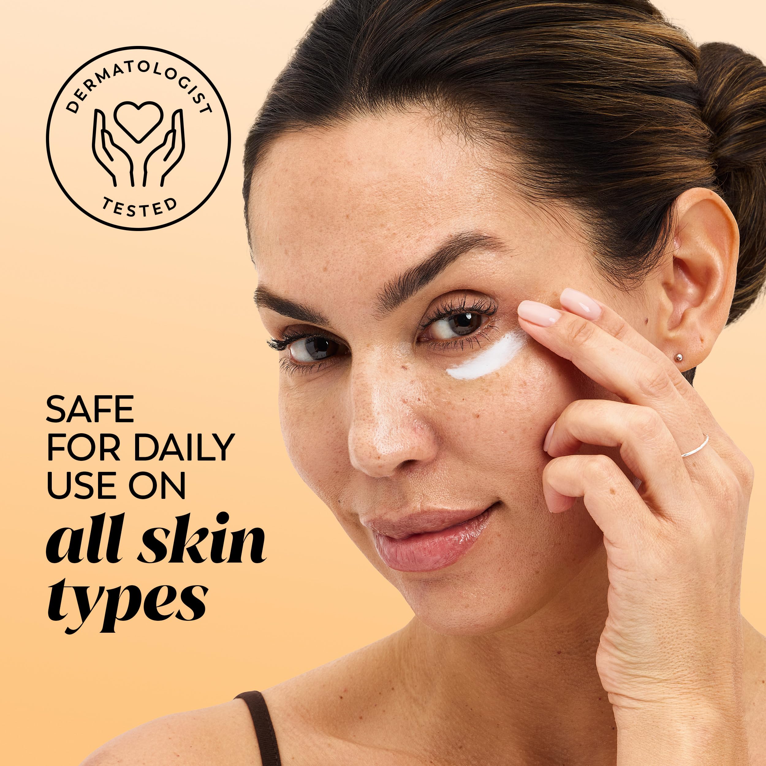 Olay Brightening Eye Cream with Vitamin C, Fragrance-Free Hydrating Under Eye Cream for Dark Circles and Dull Skin, Lightweight Eye Cream with Peptides and Vitamin B3, 0.5 oz