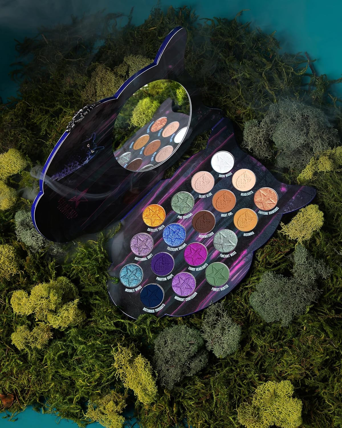 Jeffree Star Cosmetics Night Owl Artistry Palette, 18 Highly-Pigmented Eyeshadow Shades, Matte and Metallic Finishes, Cruelty-Free & Vegan