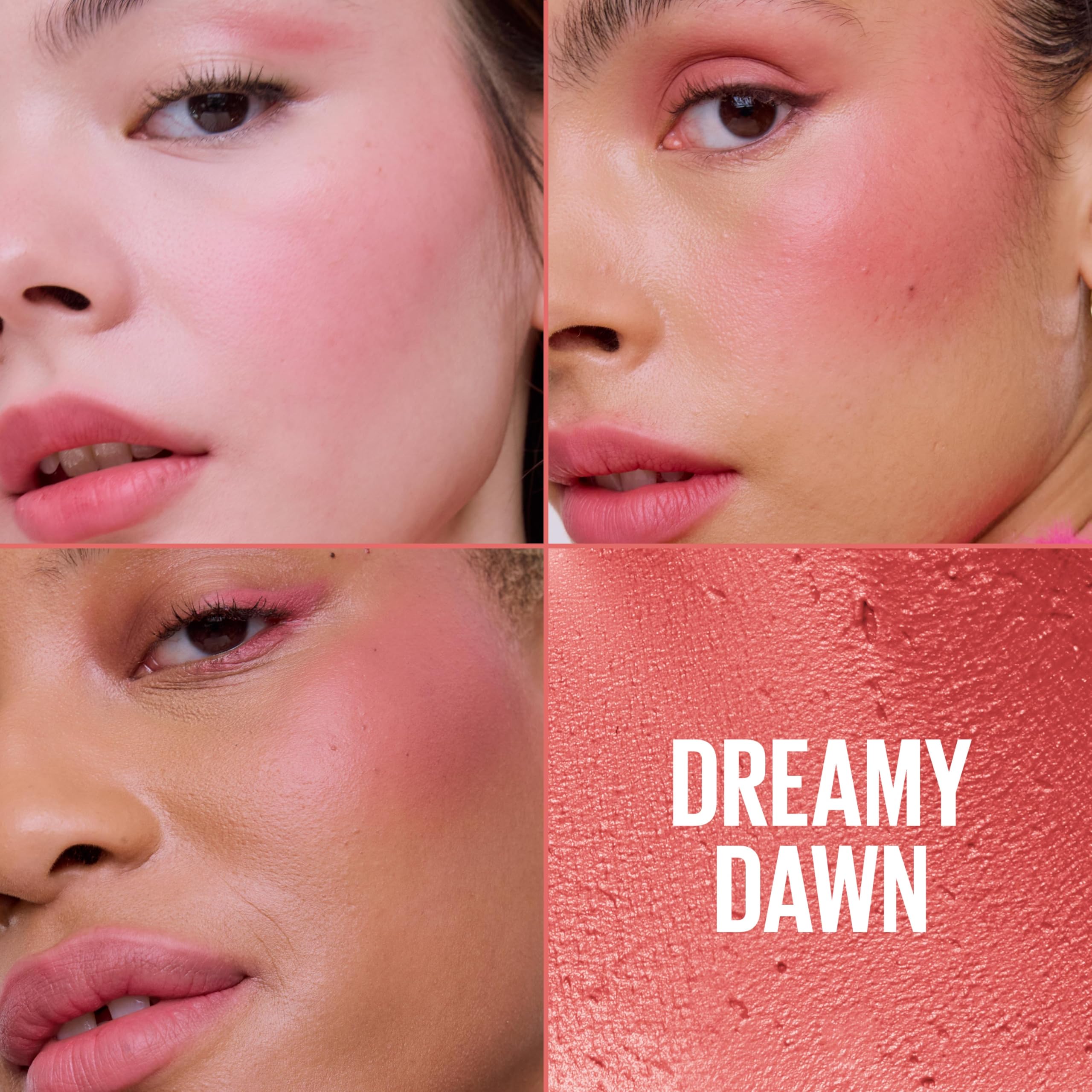 Maybelline Cloudtopia Blush for Cheeks and Lip Mousse, Ultra-Vivid, Pigmented Formula for Up to 14HR of Blush and Lip Makeup Color, Dreamy Dawn, 1 Count