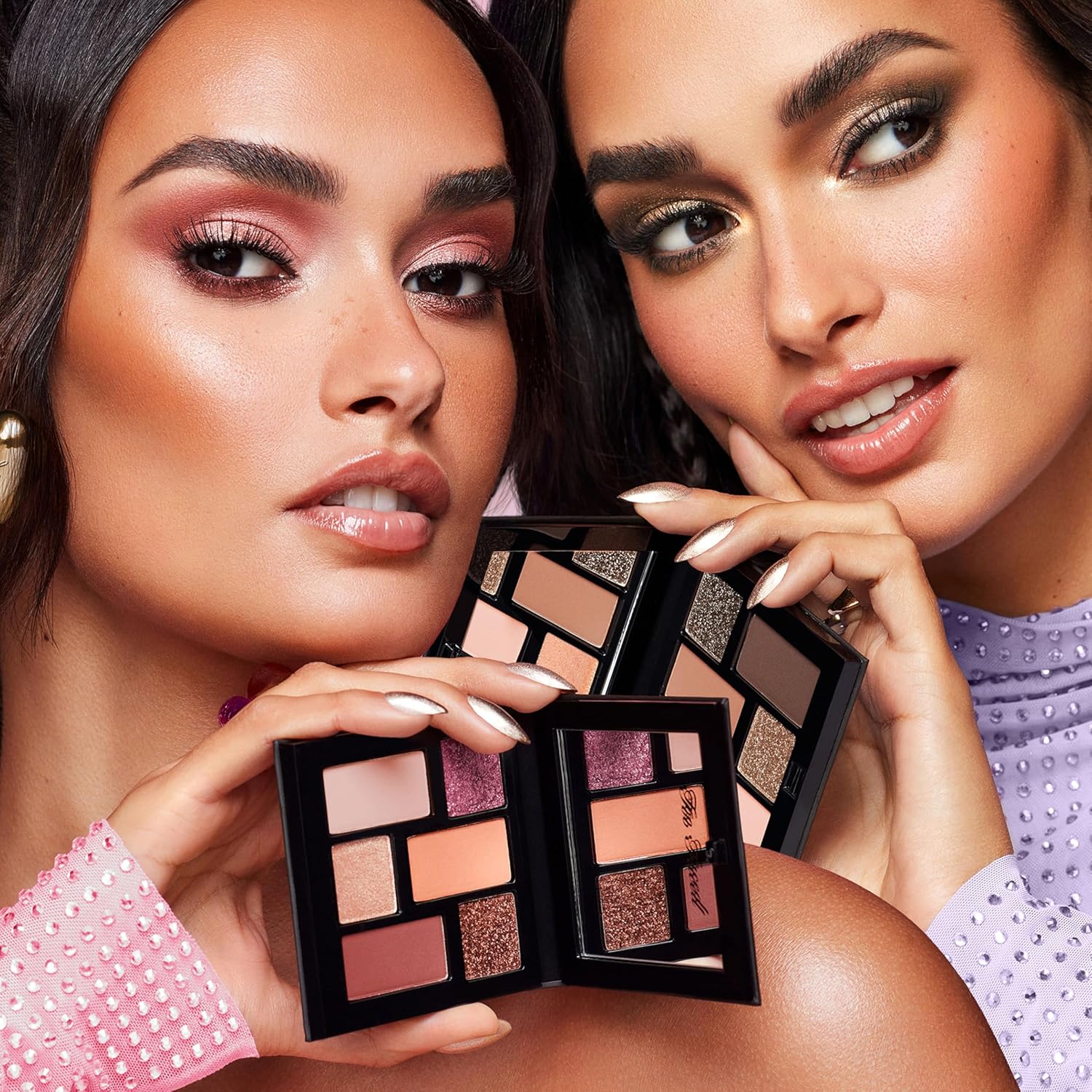 Too Faced Born This Way Natural Nudes Mini Eye Shadow Palette Makeup | Creamy, High Pigment Matte + Shimmer Shades, 0.2 Ounce