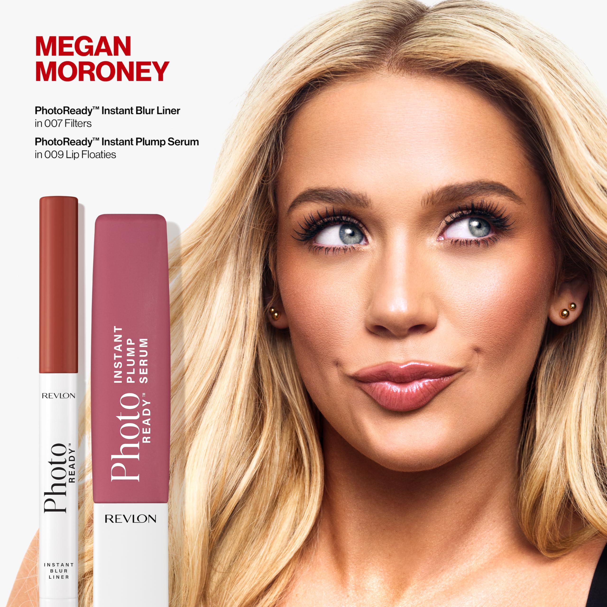 REVLON PhotoReady Instant Plump Serum, Plumping Lip Gloss with Tingling Sensation, Hydrating, Non-Sticky & High Shine Finish, 009 Lip Floaties, 0.25 fl oz