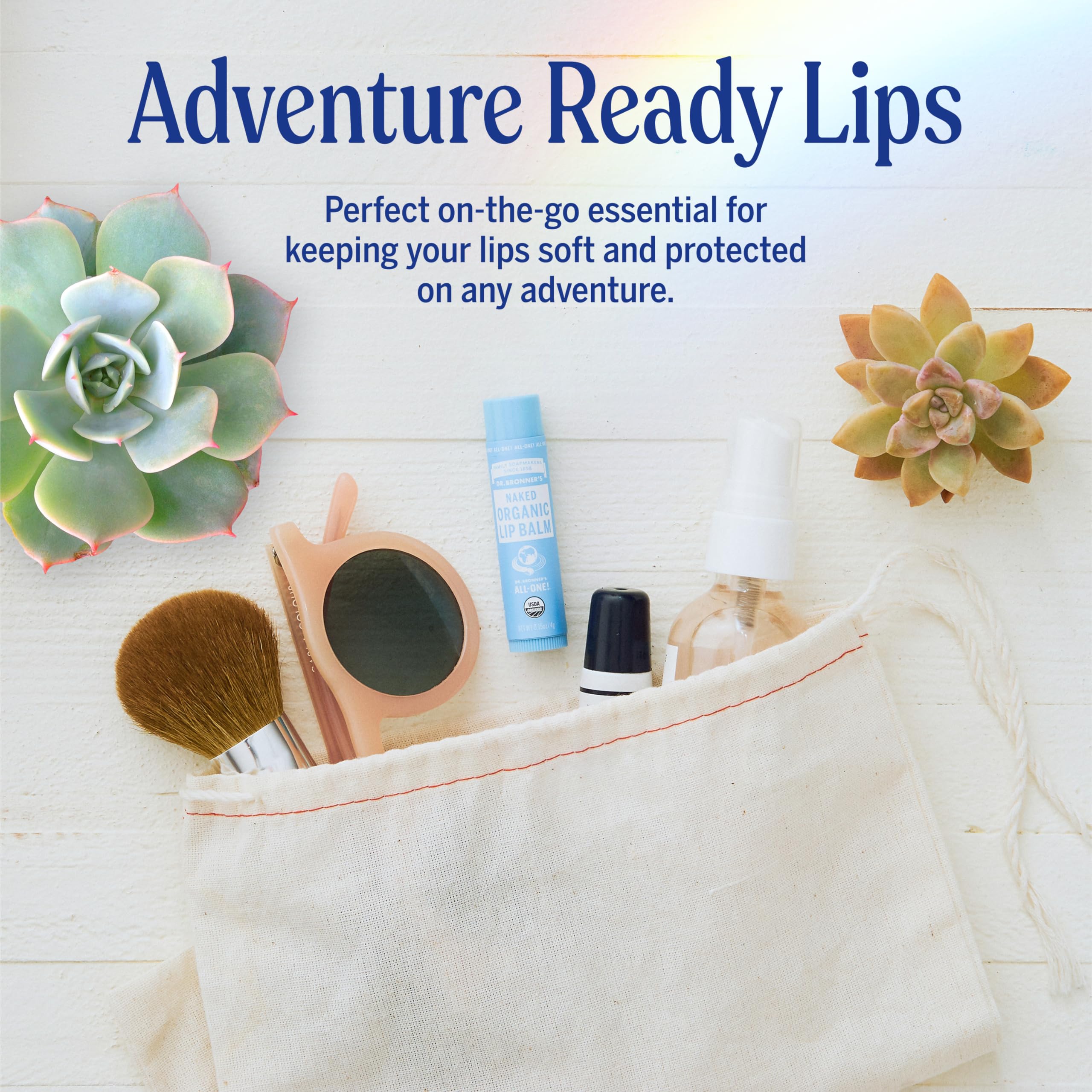 Dr. Bronner's - Organic Lip Balm Variety Peppermint, Orange Ginger, Naked, Lemon Lime) - Made with Organic Beeswax and Avocado Oil, For Dry Lips, Hands, Chin or Cheeks, 0.15 Ounce (Pack of 4)