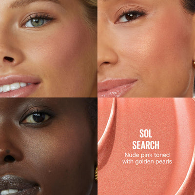 Maybelline Sunkisser Multi-Use Liquid Blush and Bronzer, Blendable, Longwear, Glowy Make Up, Sol Search, 1 Count