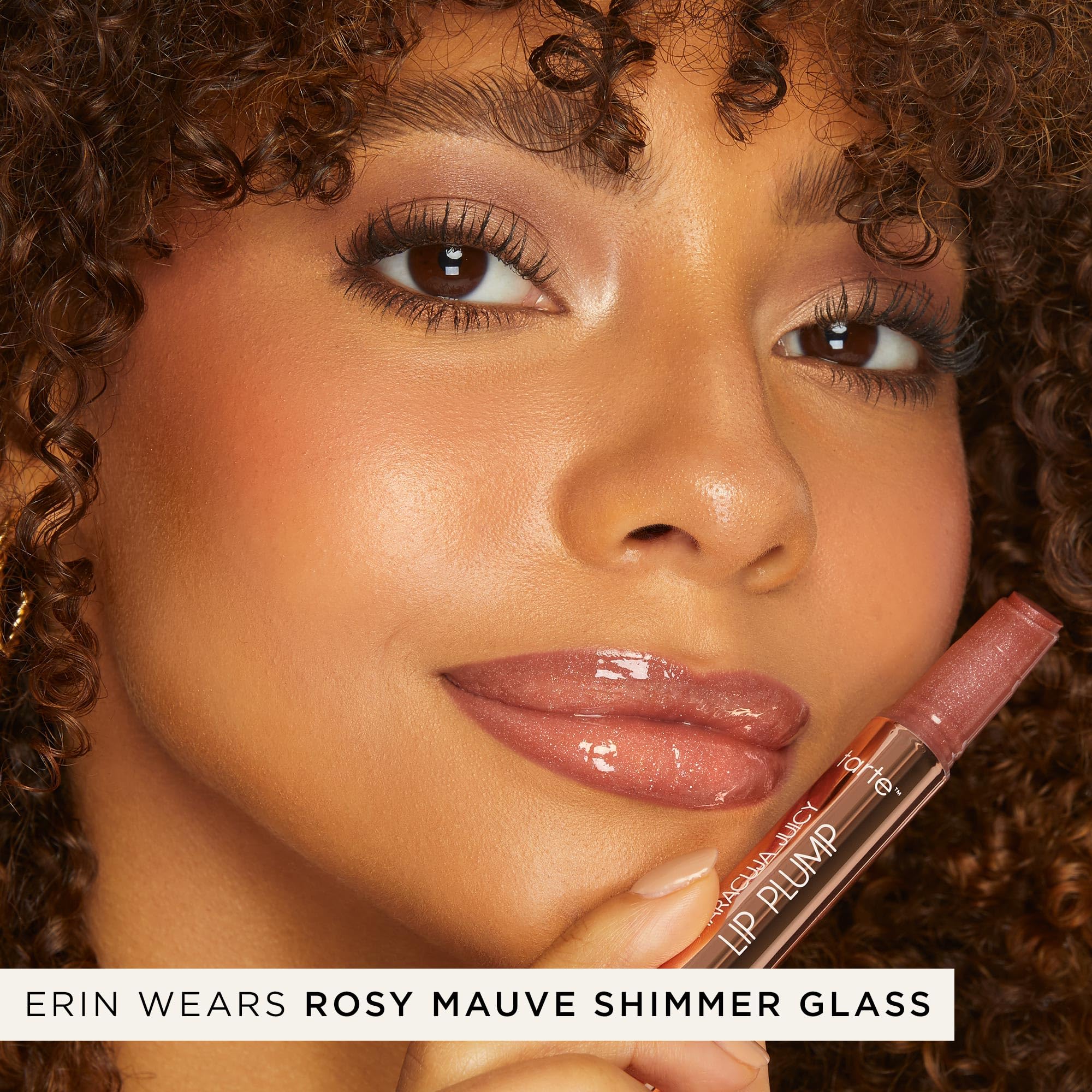 tarte maracuja juicy shimmer glass lip plump – Hydrating & Volumizing Lip Gloss Balm with Hyaluronic Acid & Vitamin E, Plumps & Moisturizes, Vegan & Cruelty-Free, full size, berry