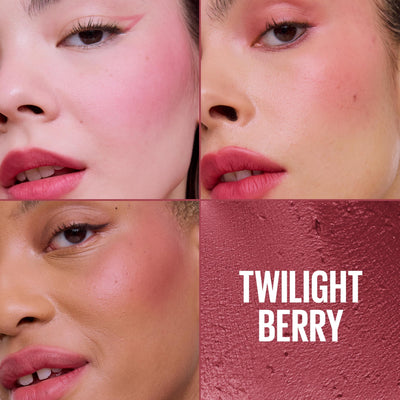 Maybelline Cloudtopia Blush for Cheeks and Lip Mousse, Ultra-Vivid, Pigmented Formula for Up to 14HR of Blush and Lip Makeup Color, Twilight Berry, 1 Count