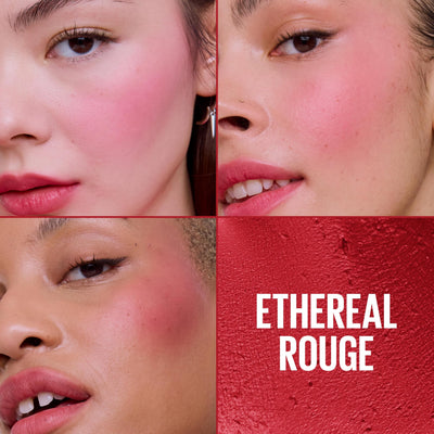 Maybelline Cloudtopia Blush for Cheeks and Lip Mousse, Ultra-Vivid, Pigmented Formula for Up to 14HR of Blush and Lip Makeup Color, Ethereal Rouge, 1 Count
