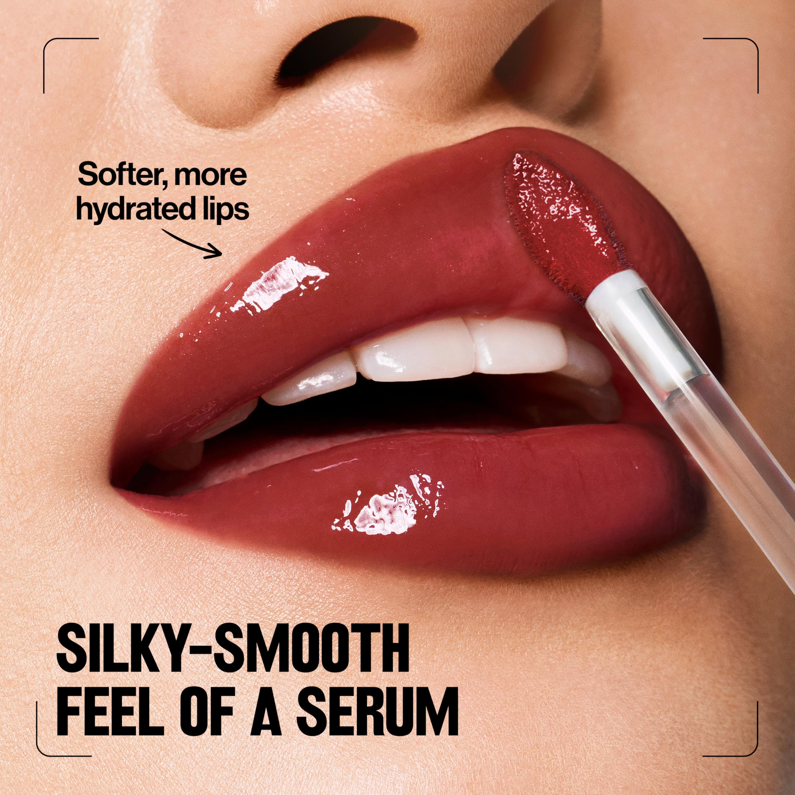 REVLON PhotoReady Instant Plump Serum, Plumping Lip Gloss with Tingling Sensation, Hydrating, Non-Sticky & High Shine Finish, 009 Lip Floaties, 0.25 fl oz