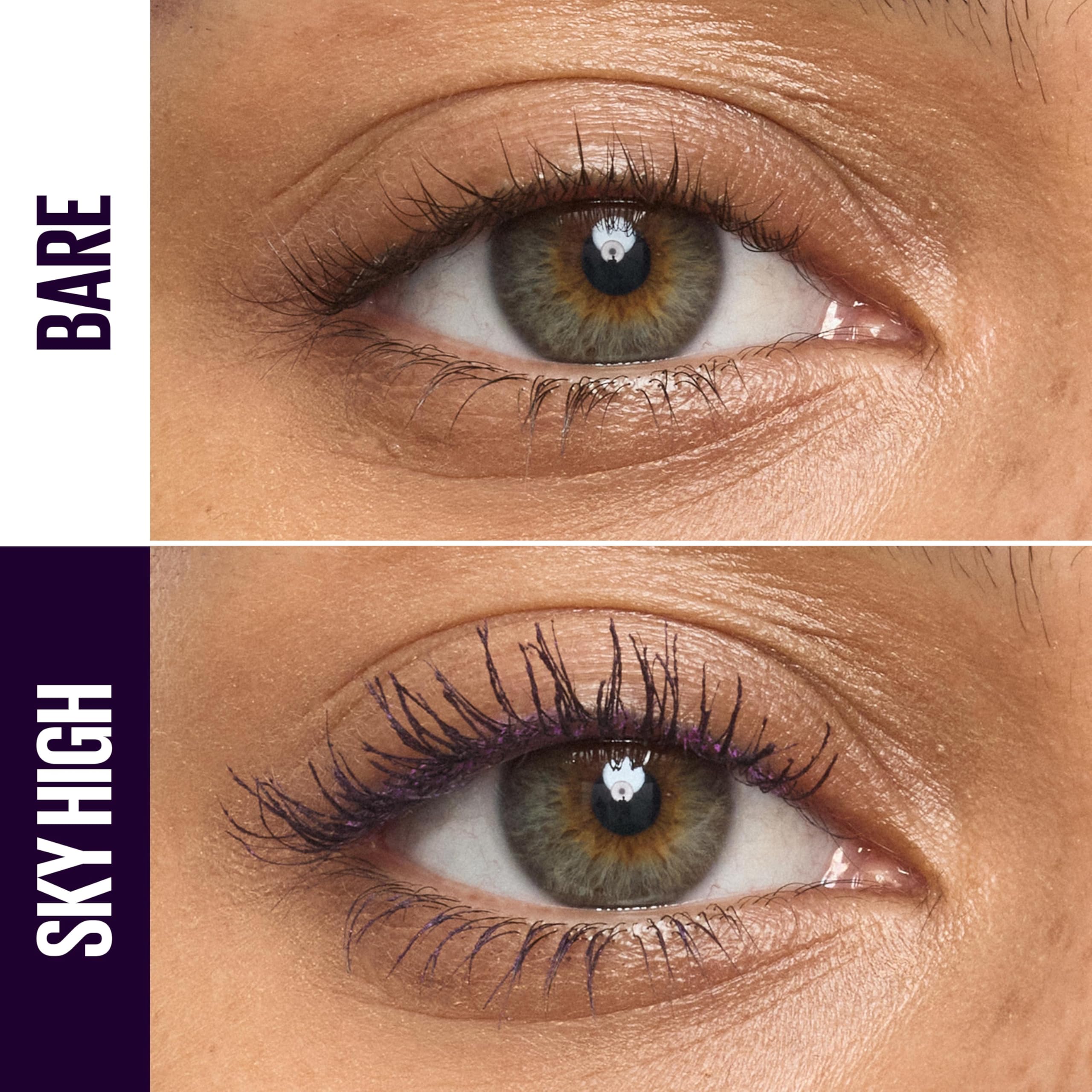 Maybelline Lash Sensational Sky High Washable Mascara, Volumizing, Lengthening, Defining, Curling, Multiplying, Buildable Mascara Make Up Formula, Plum Twilight, 1 Count