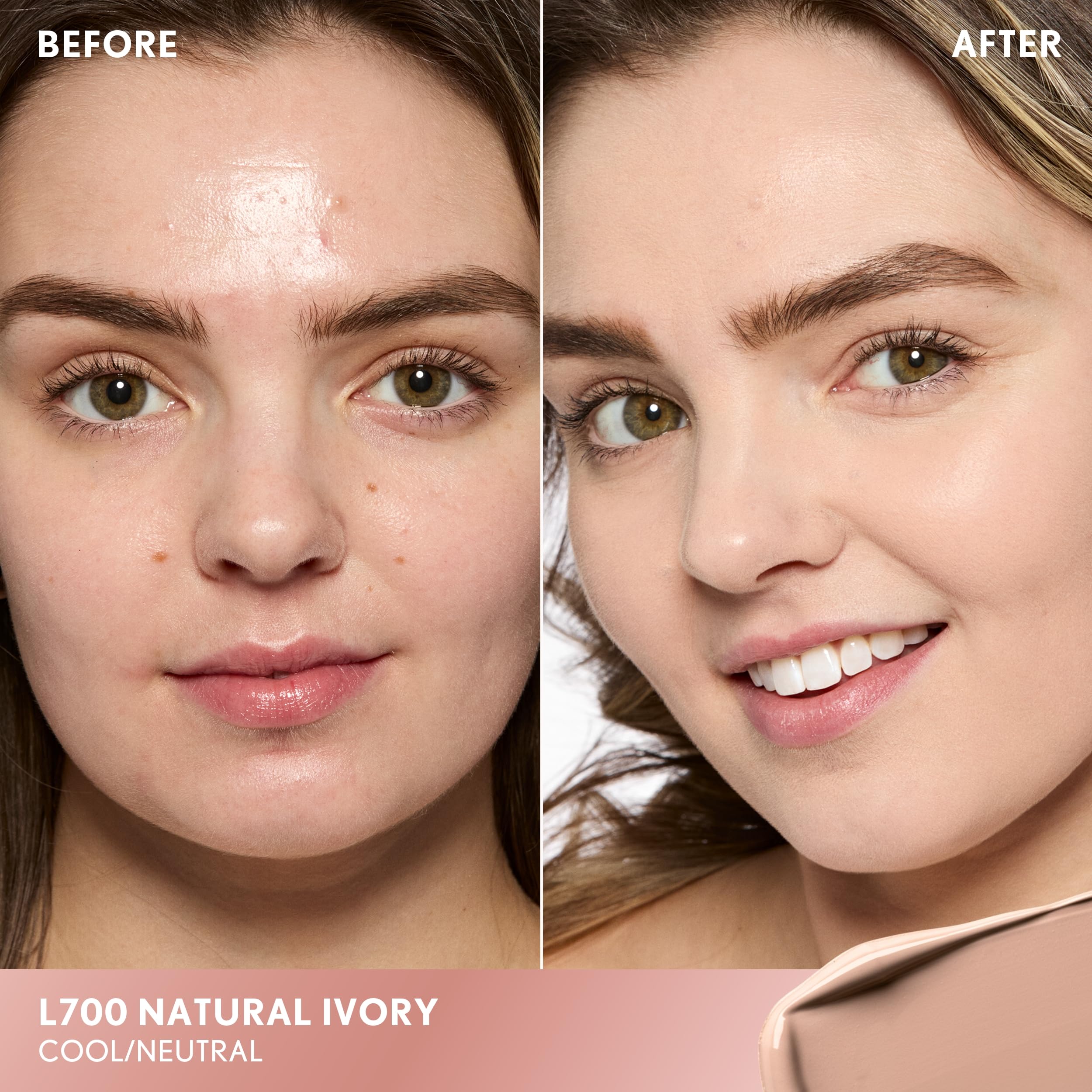 COVERGIRL TruBlend Undercover Concealer, Buildable, Full Coverage, 24-Hour Wear, Matte Finish - L700 Natural Ivory (Packaging May Vary)