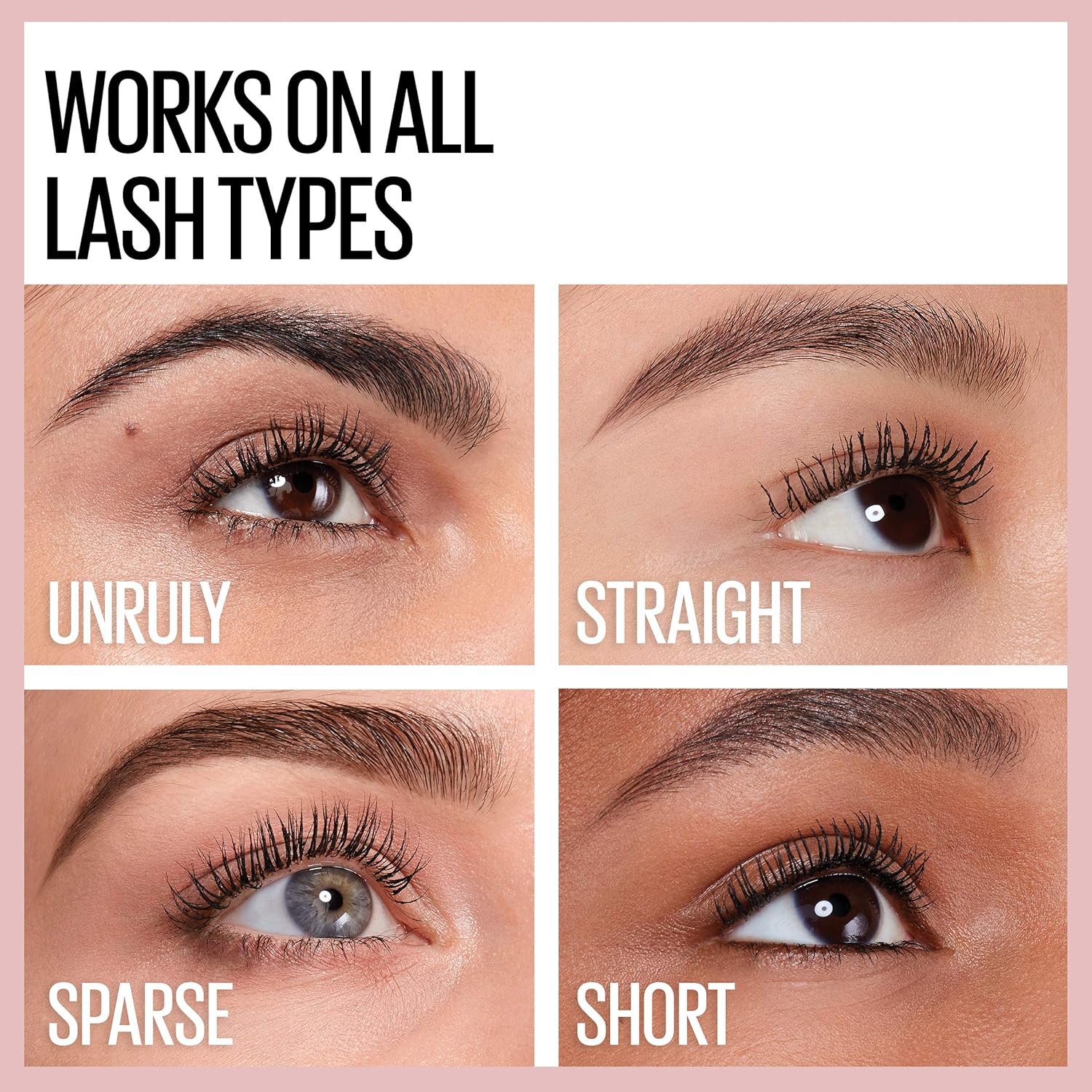 Maybelline Lash Sensational Waterproof Mascara, Lengthening and Volumizing for a Full Fan Effect,Very Black, 1 Count