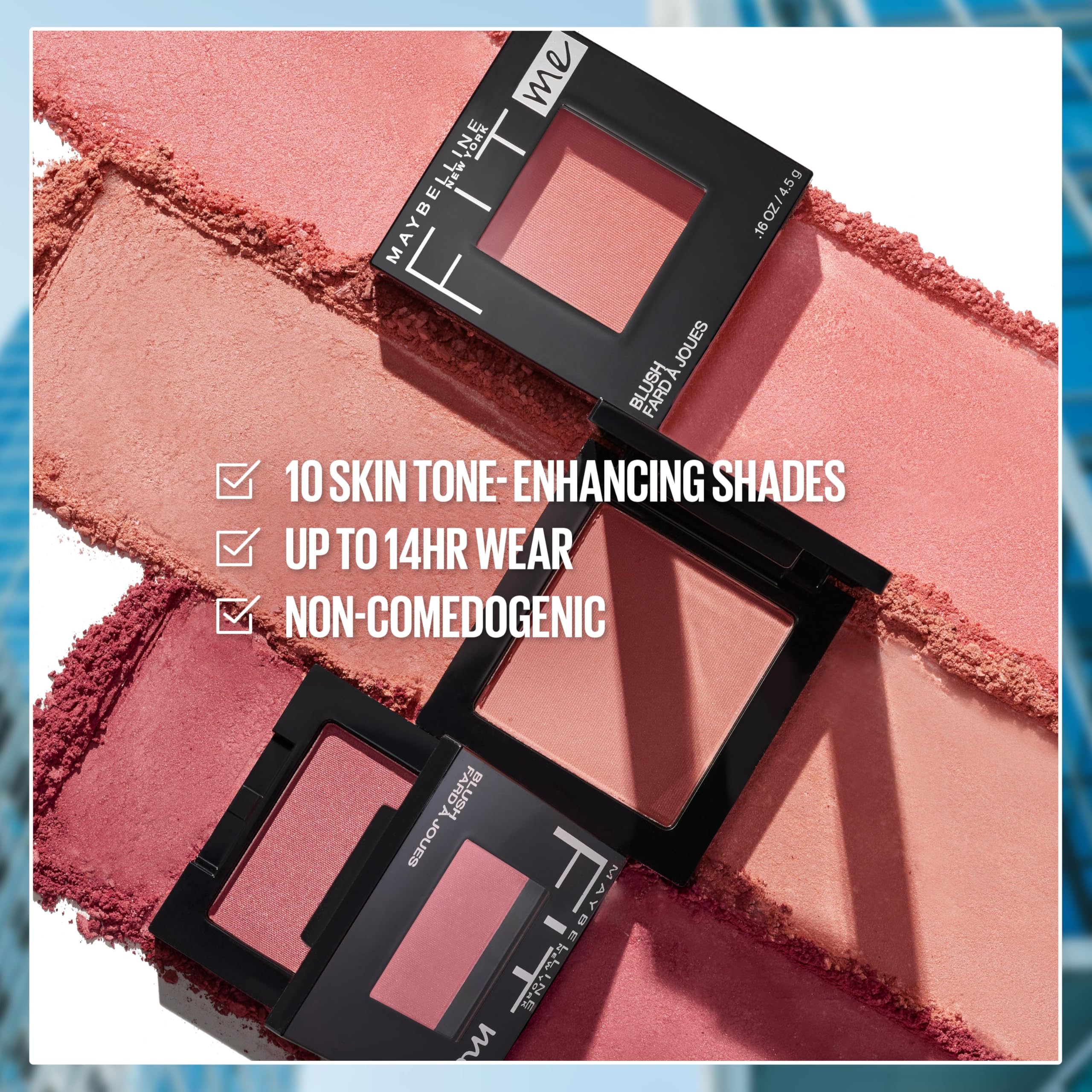 Maybelline Fit Me Powder Blush, Lightweight, Smooth, Blendable, Long-lasting All-Day Face Enhancing Makeup Color, Mauve, 1 Count
